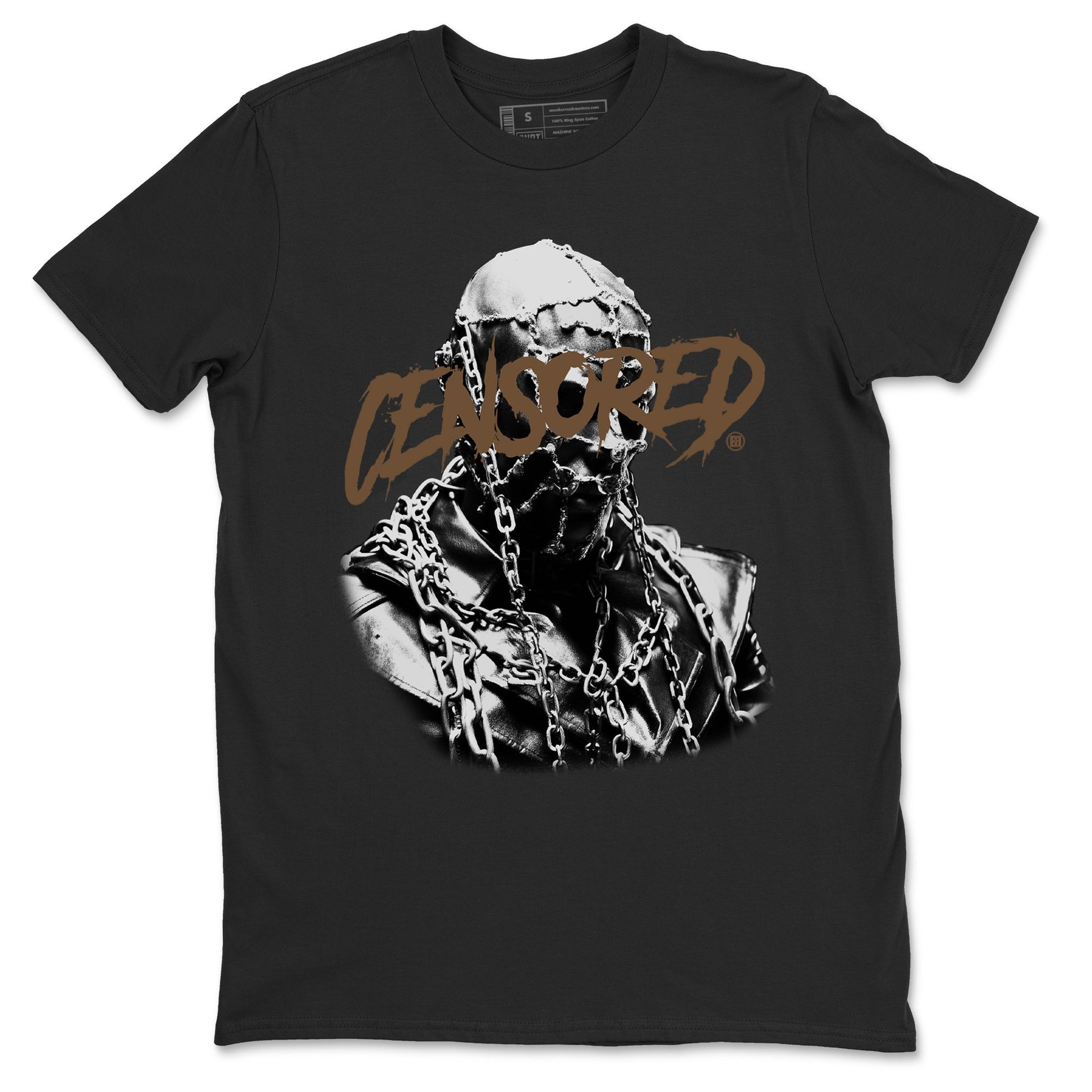 Travis Scott x Jordan Jumpman Jack TR Dark Mocha shirts to match jordans Censored Graphic sneaker match tees Jordan Jumpman Jack Travis Scott Dark Mocha match shoes to clothes SNRT Sneaker Tees unisex cotton Black 2 shirts