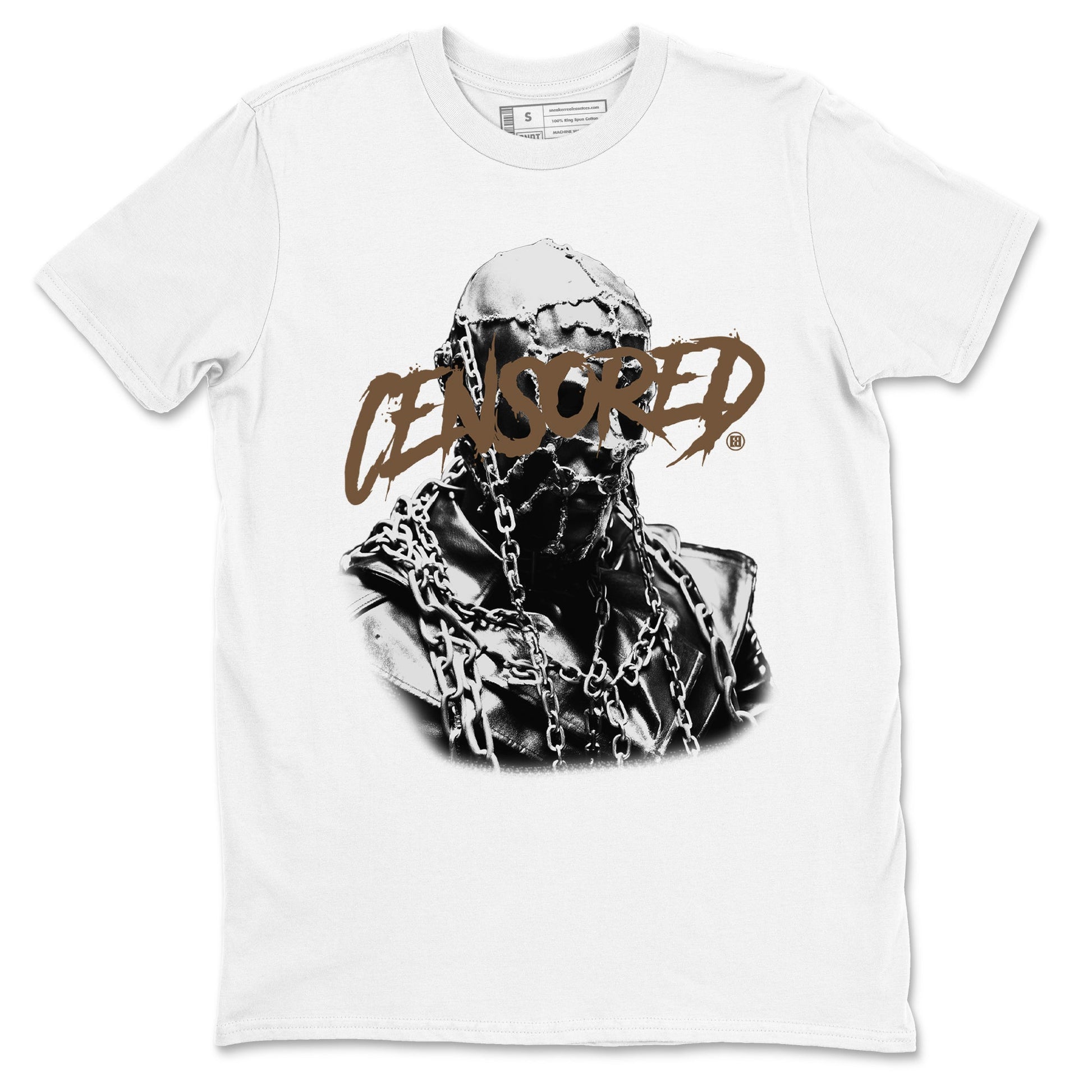 Travis Scott x Jordan Jumpman Jack TR Dark Mocha shirts to match jordans Censored Graphic sneaker match tees Jordan Jumpman Jack Travis Scott Dark Mocha match shoes to clothes SNRT Sneaker Tees unisex cotton White 2 shirts