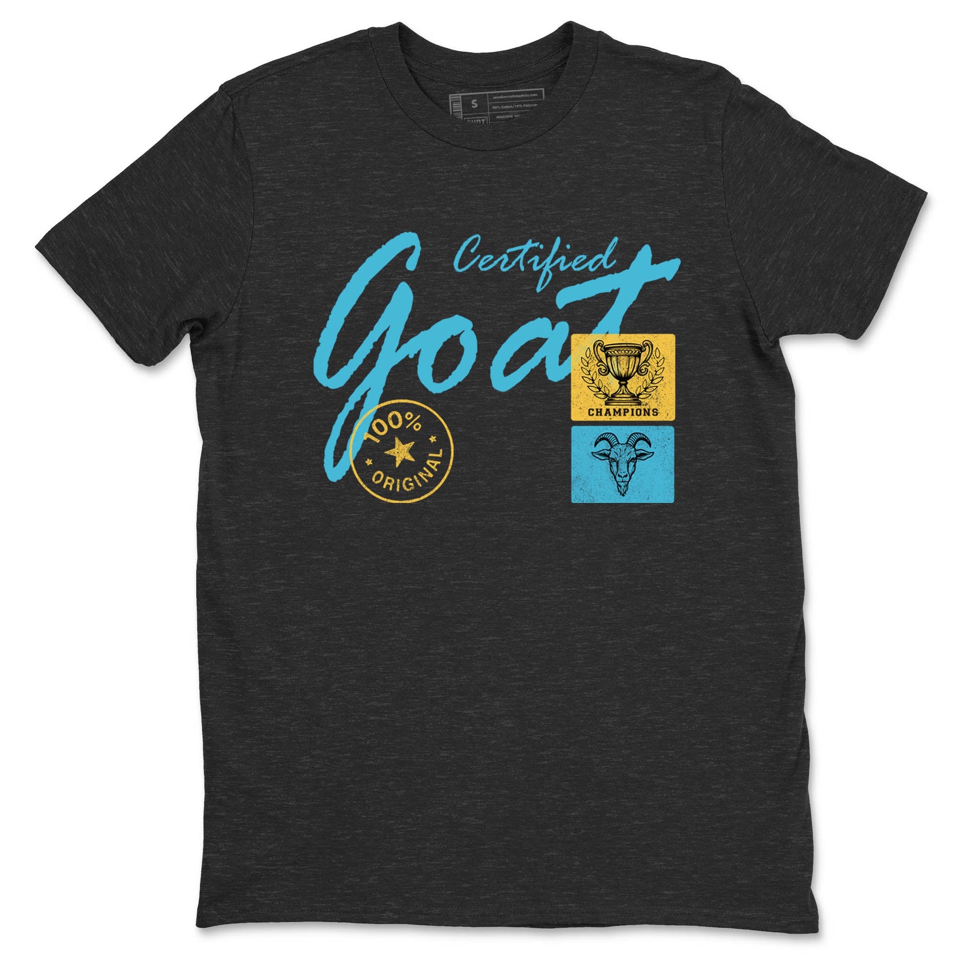 Sneaker Threads – Sneaker Tees To Match Air Jordan 11 Retro Gamma – Certified Goat Graphic Tee Charcoal Heather 2. Perfect for Jordan releases 2025 colorways.
