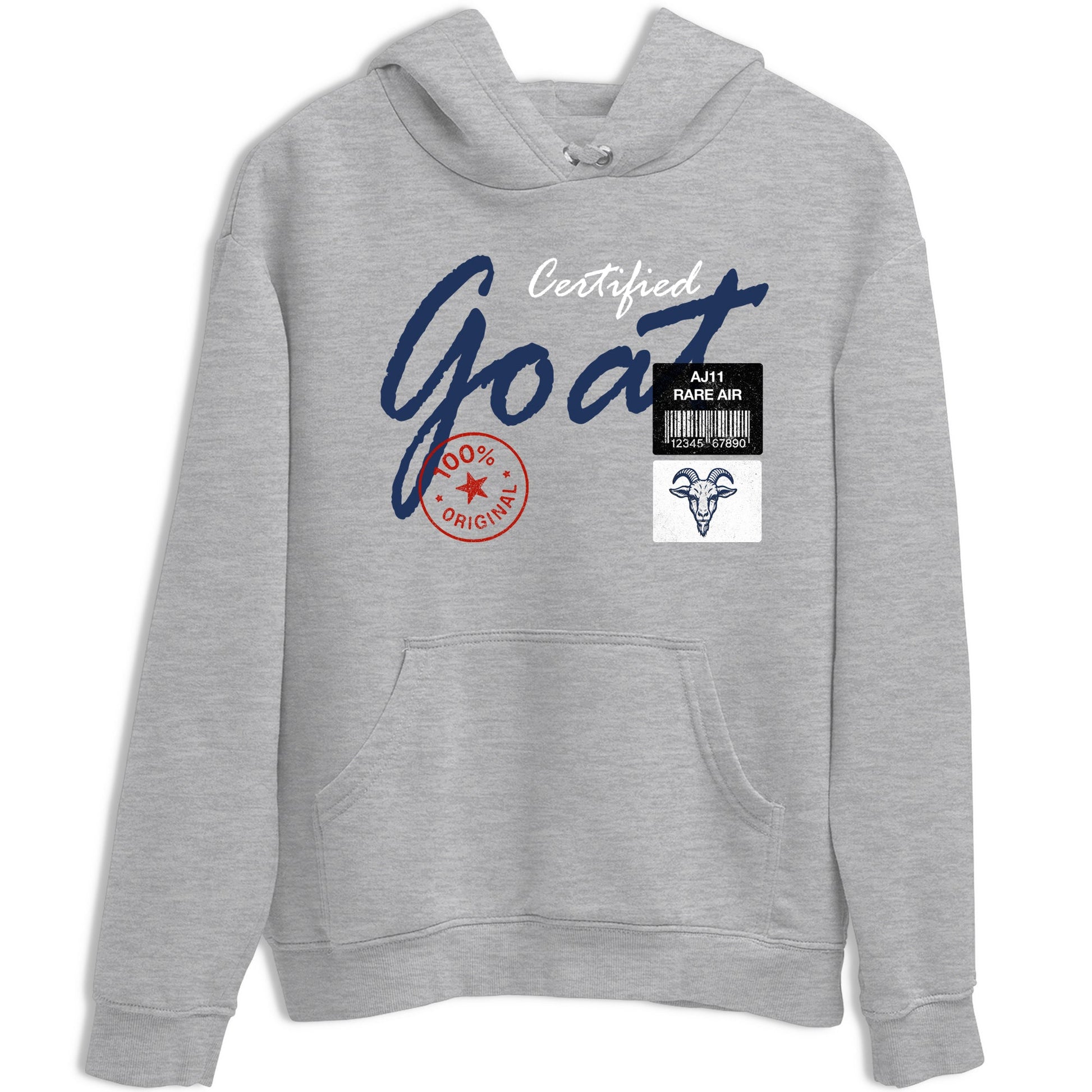 Sneaker match tees – Sneaker Tees To Match Air Jordan 11 Rare Air Shoes – Certified Goat Tee Heather Grey 2