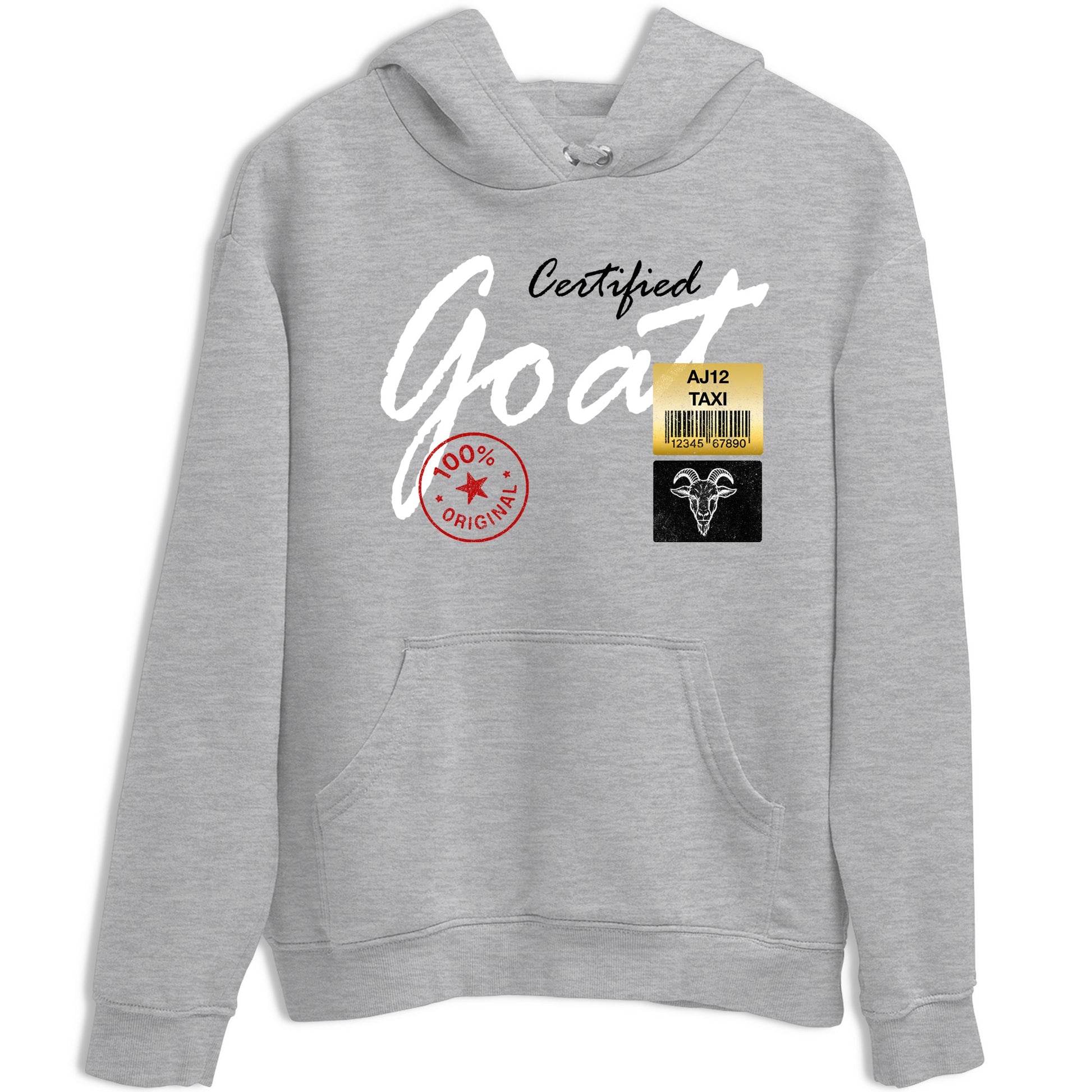 Sneaker match tees – Sneaker Tees To Match Air Jordan 12 Taxi Shoes – Certified Goat Tee Heather Grey 2