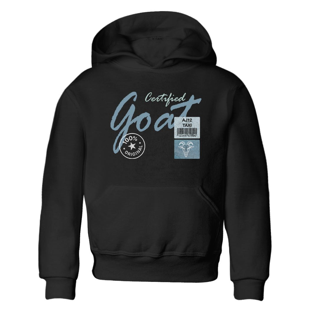 Sneaker match tees – Sneaker Tees To Match 4s Worn Blue Air Jordan 4 Denim Shoes – Certified Goat Kids T-Shirt Black 2
