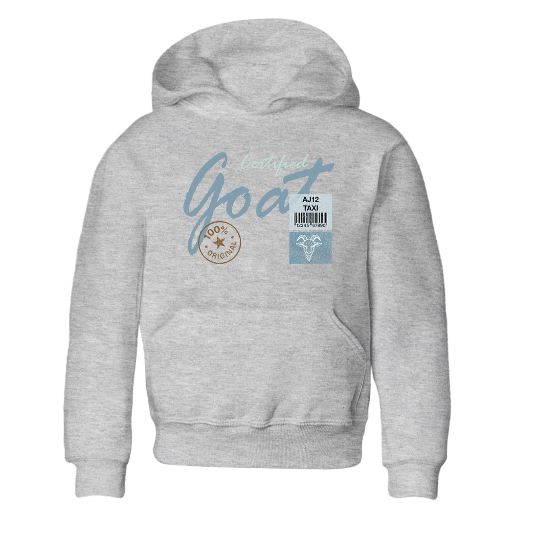 Sneaker match tees – Sneaker Tees To Match 4s Worn Blue Air Jordan 4 Denim Shoes – Certified Goat Kids T-Shirt Heather Grey 2