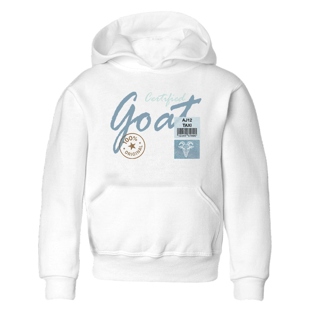 Sneaker match tees – Sneaker Tees To Match 4s Worn Blue Air Jordan 4 Denim Shoes – Certified Goat Kids T-Shirt White 2