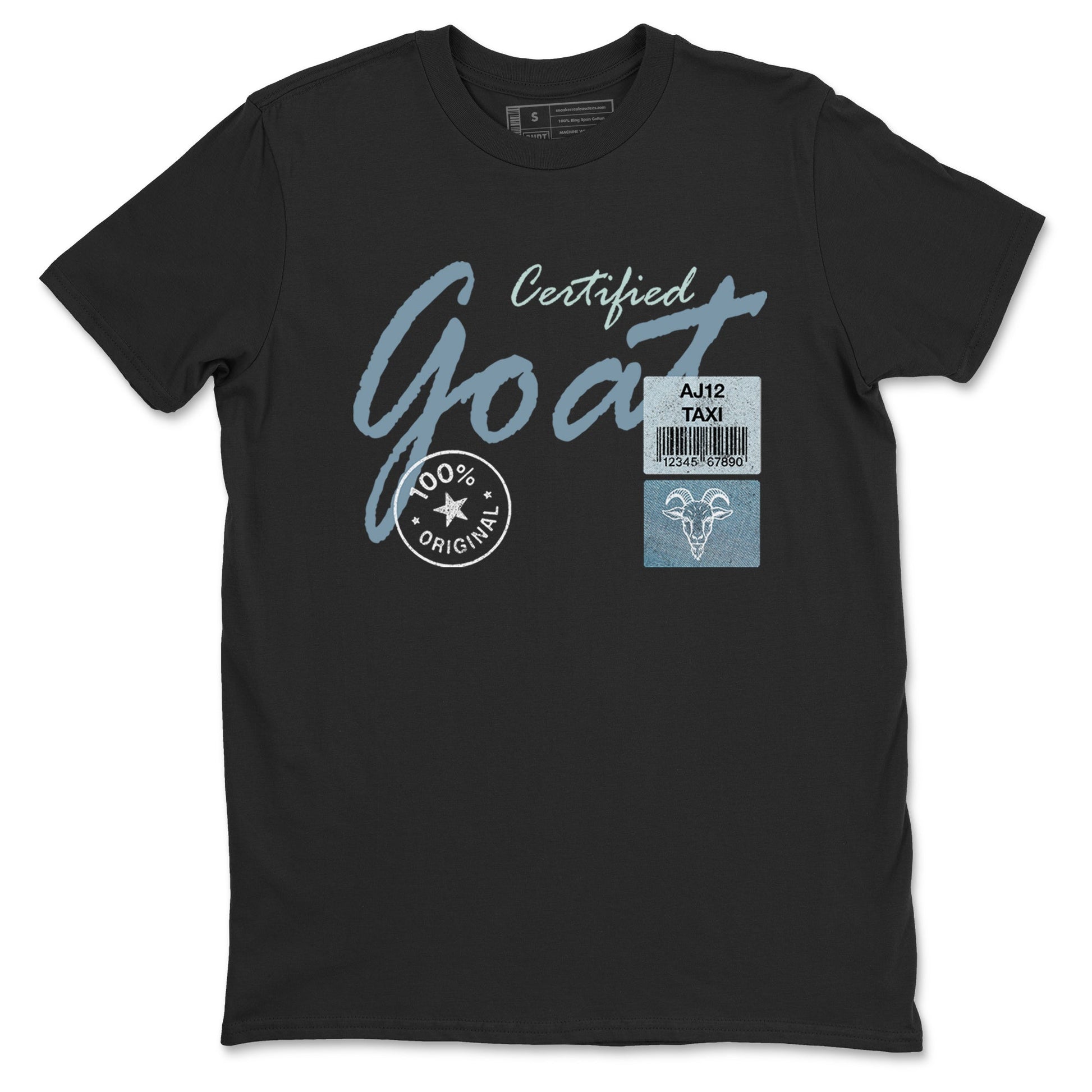 Sneaker match tees – Sneaker Tees To Match 4s Worn Blue Air Jordan 4 Denim Shoes – Certified Goat Tee Black 2