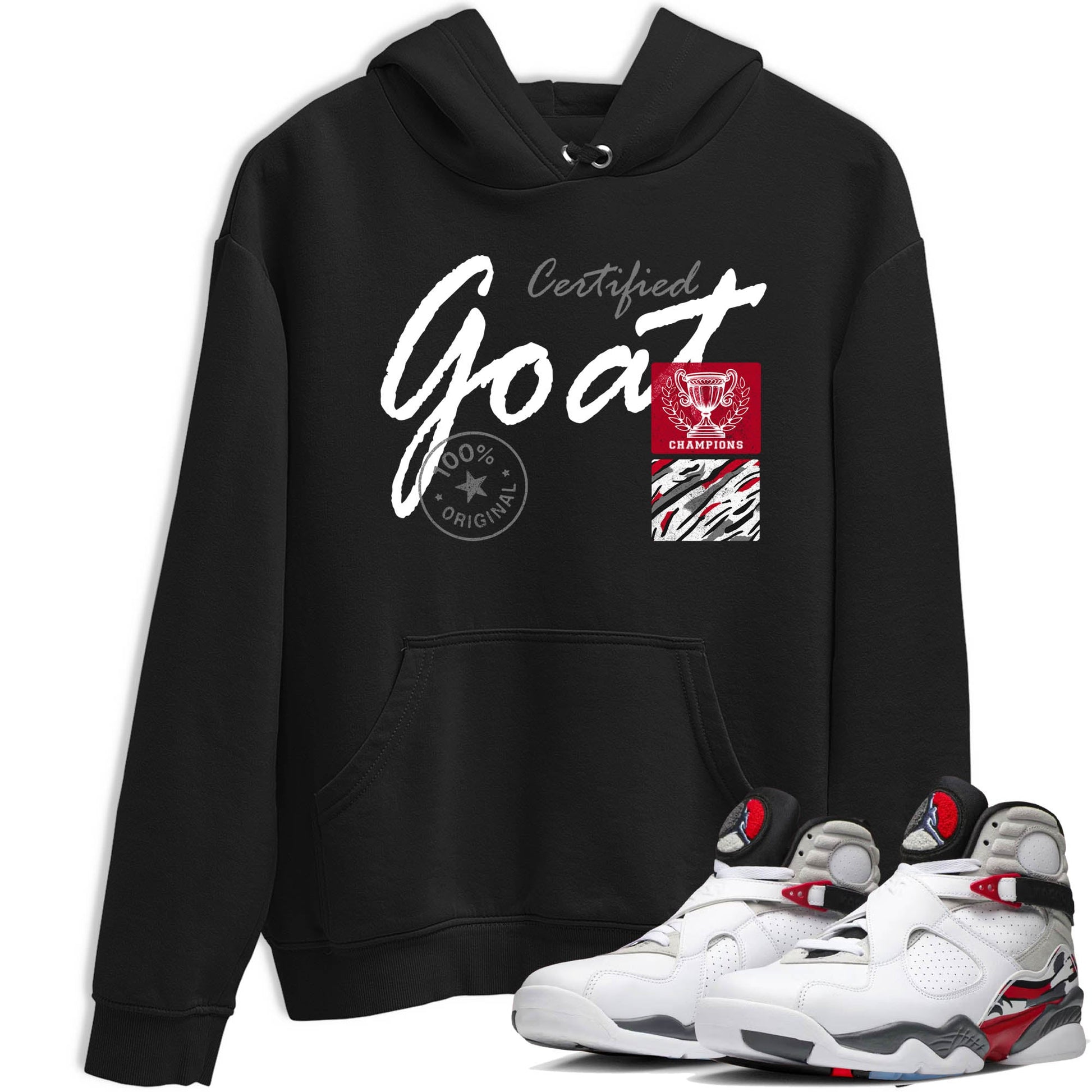 Sneaker Threads – Sneaker Tees To Match Air Jordan 8 Bunny – Certified Goat Graphic Tee Black 1. Perfect for Jordan releases 2025 colorways.