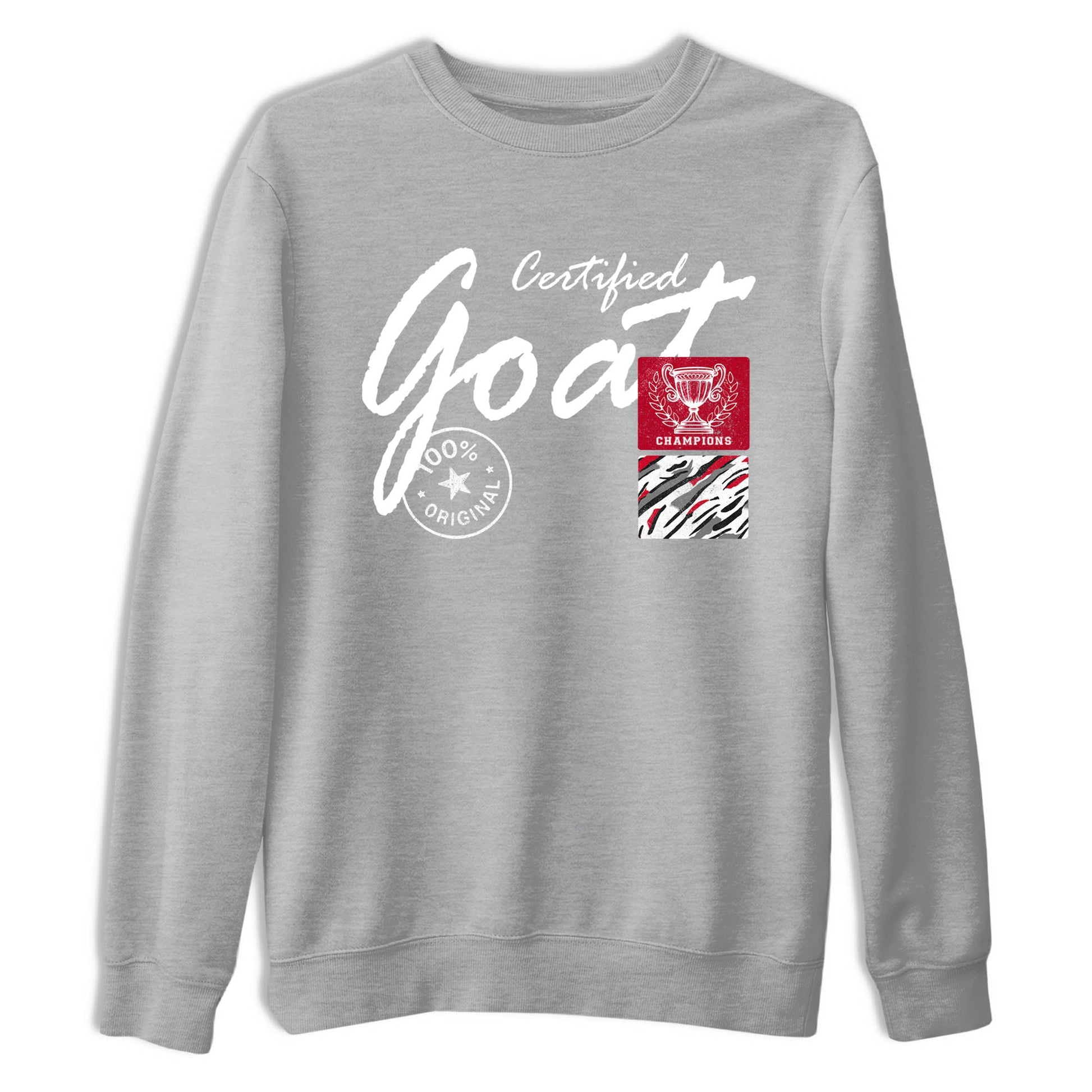 Sneaker Threads – Sneaker Tees To Match Air Jordan 8 Bunny – Certified Goat Graphic Tee Heather Grey 2. Perfect for Jordan releases 2025 colorways.