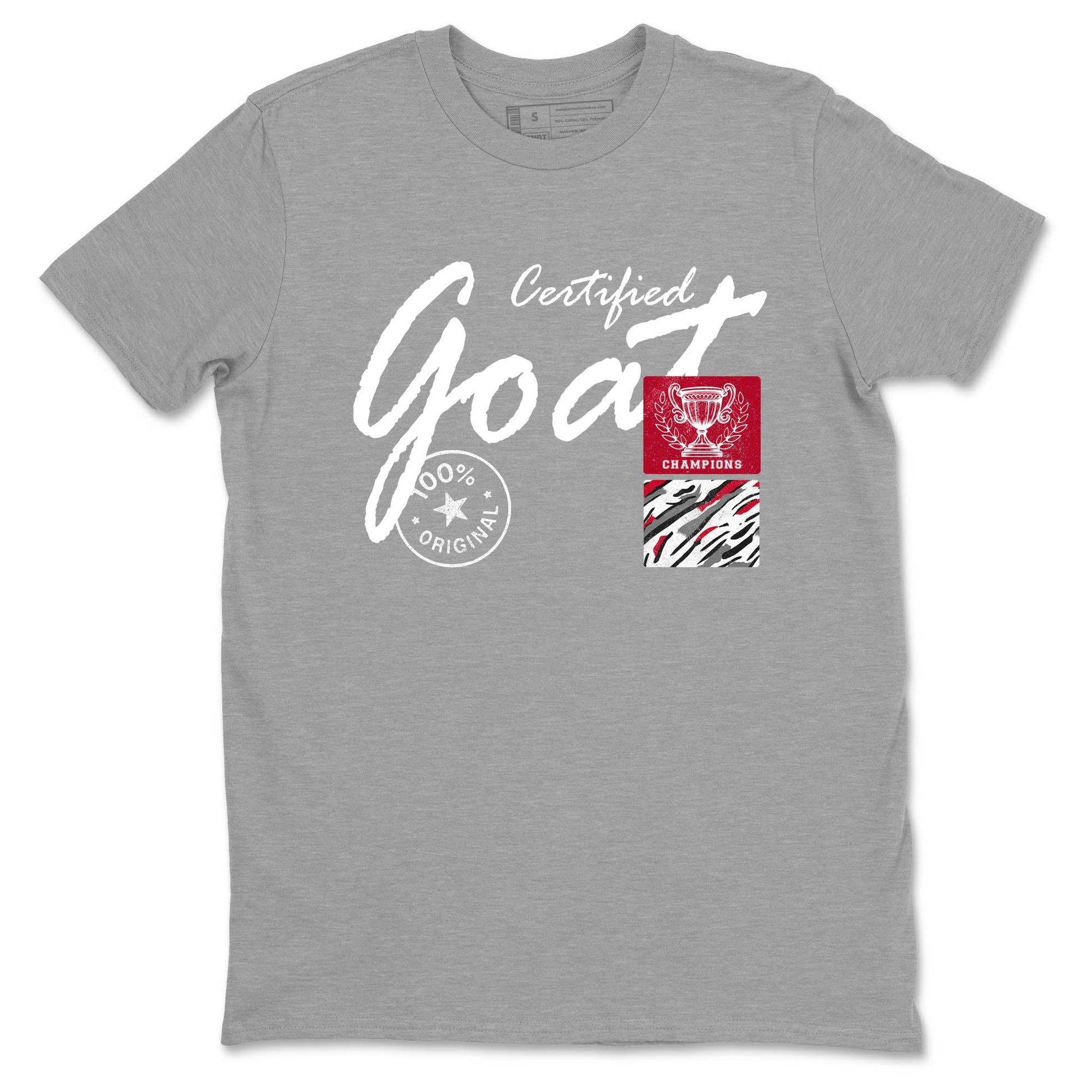 Sneaker Threads – Sneaker Tees To Match Air Jordan 8 Bunny – Certified Goat Graphic Tee Heather Grey 2. Perfect for Jordan releases 2025 colorways.