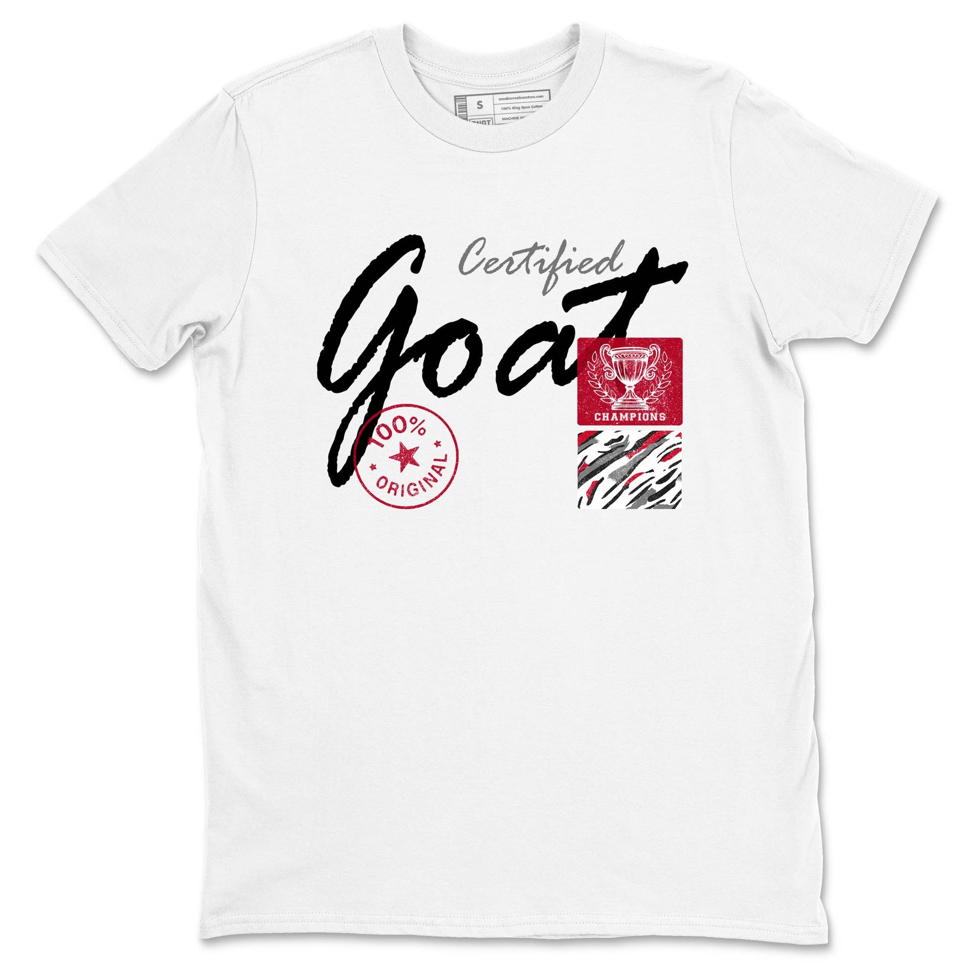 Sneaker Threads – Sneaker Tees To Match Air Jordan 8 Bunny – Certified Goat Graphic Tee White 2. Perfect for Jordan releases 2025 colorways.