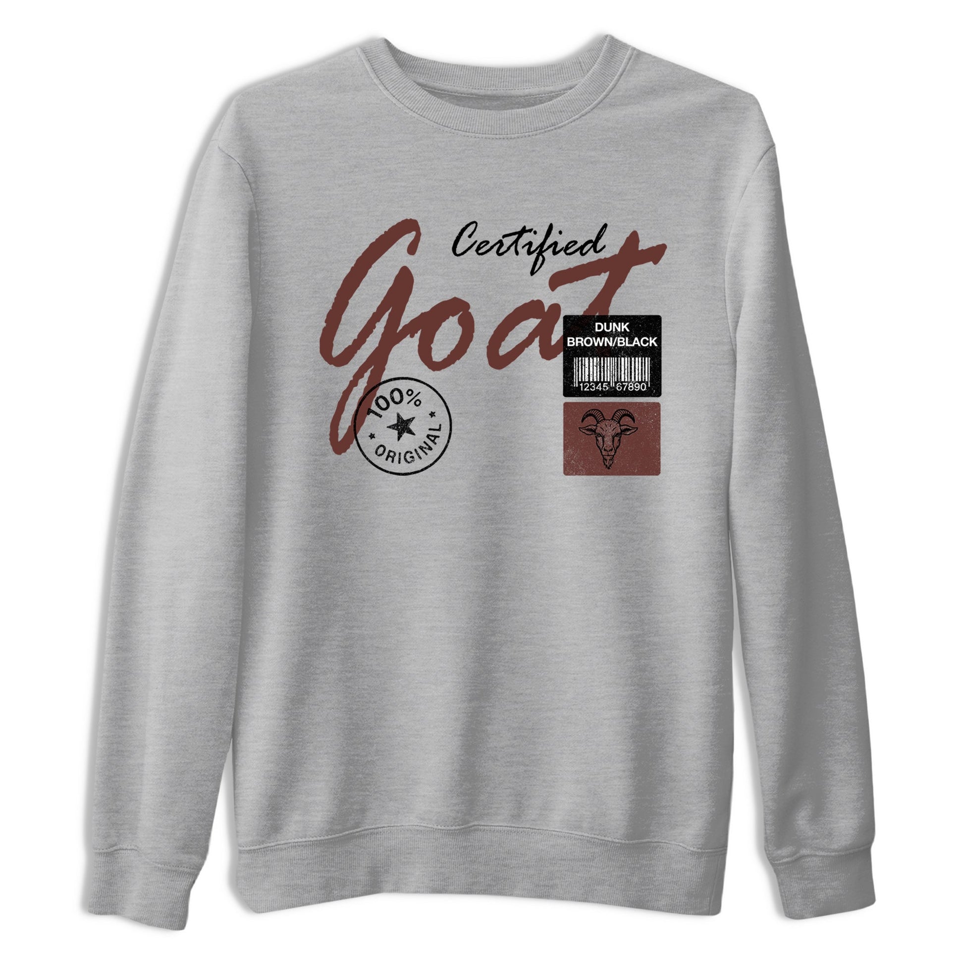 Sneaker match tees – Sneaker Tees To Match Dunk Low Football Shoes – Certified Goat Tee Heather Grey 2