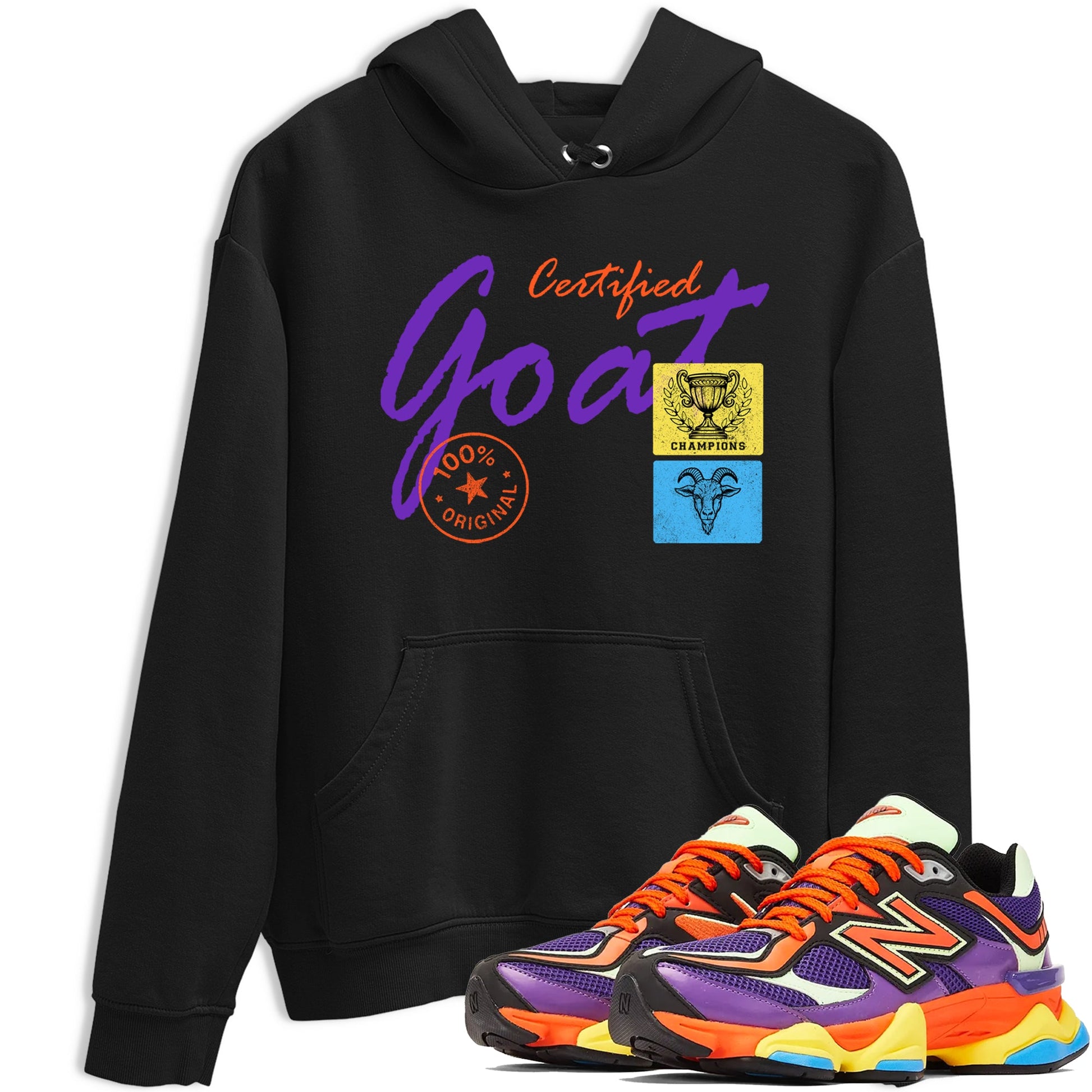 Sneaker Threads – Sneaker Tees To Match New Balance 9060 Prism Purple – Certified Goat Graphic Tee Black 1. Perfect for Jordan releases 2025 colorways.