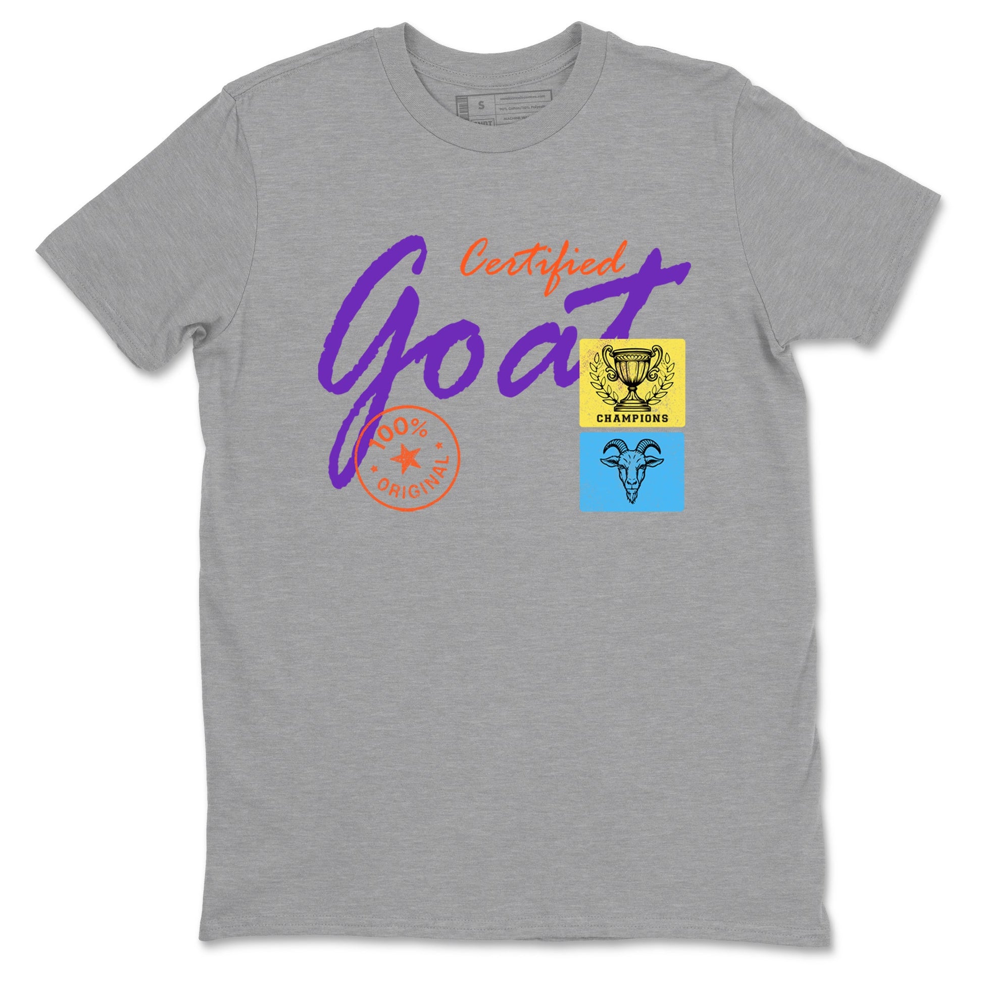 Sneaker Threads – Sneaker Tees To Match New Balance 9060 Prism Purple – Certified Goat Graphic Tee Heather Grey 2. Perfect for Jordan releases 2025 colorways.