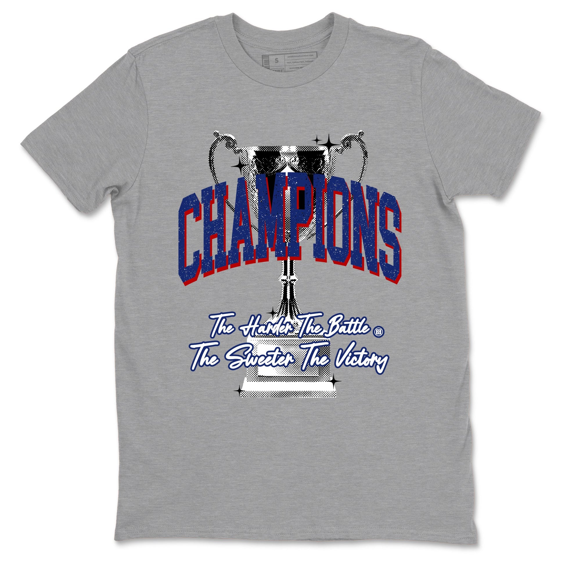 1s Rare Air shirts to match jordans Champions Trophy sneaker match tees Air Jordan 1 High OG Rare Air Deep Royal Blue match shoes to clothes SNRT Sneaker Tees unisex cotton Heather Grey 2 shirts