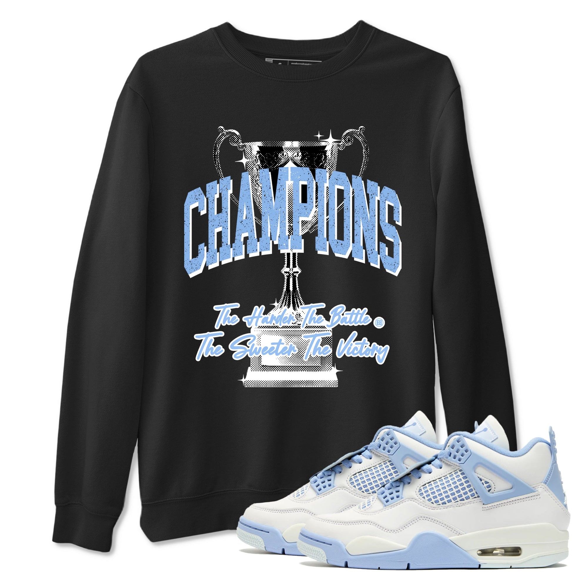 4s Forget Me Not shirts to match jordans Champions Trophy sneaker match tees Air Jordan 4 WMNS Aluminummatch shoes to clothes SNRT Sneaker Tees unisex cotton Black 1 shirts