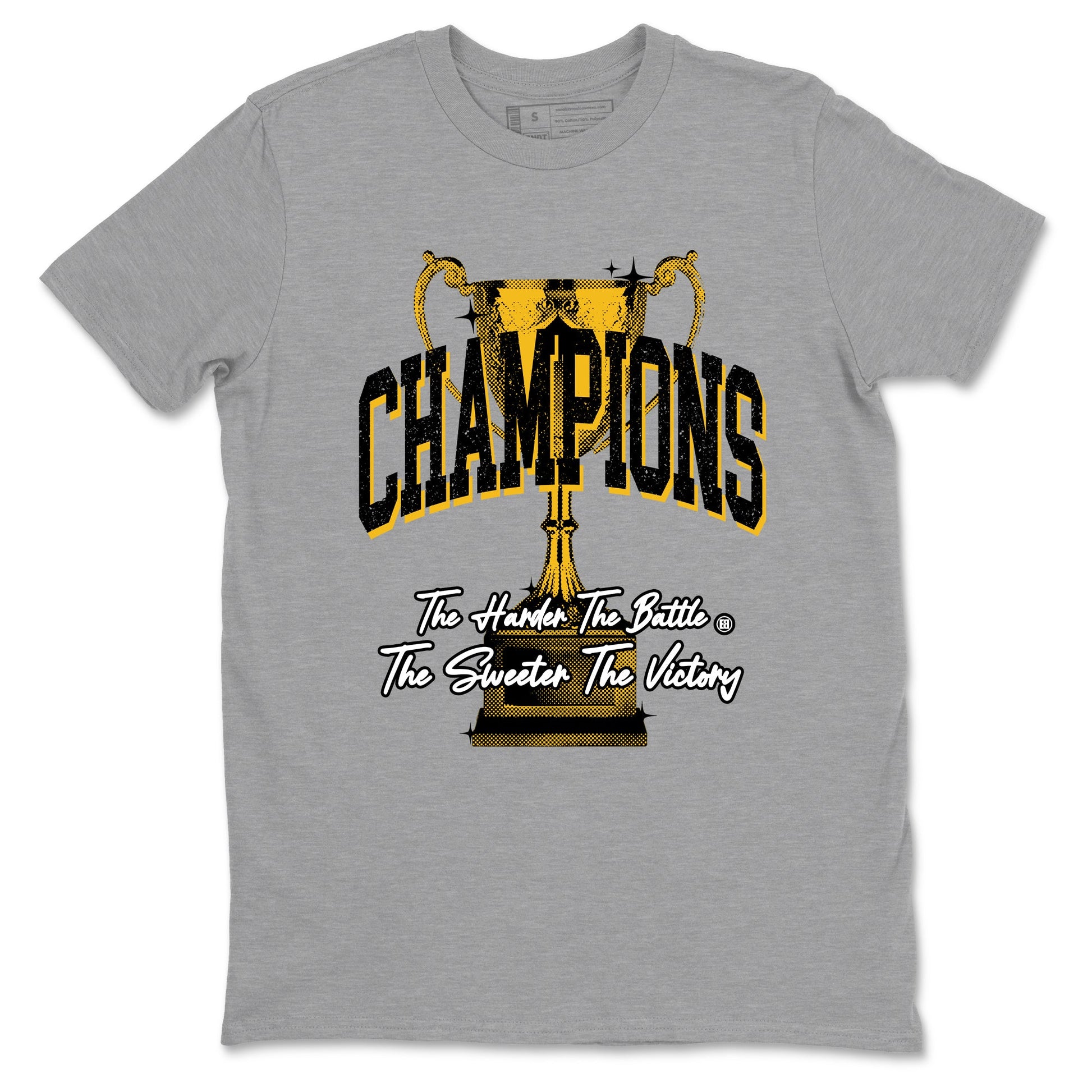 Champions Trophy sneaker match tees styled to complete your fit with the Air Jordan 5 Tokyo sneakers, shown in Heather Grey 2.