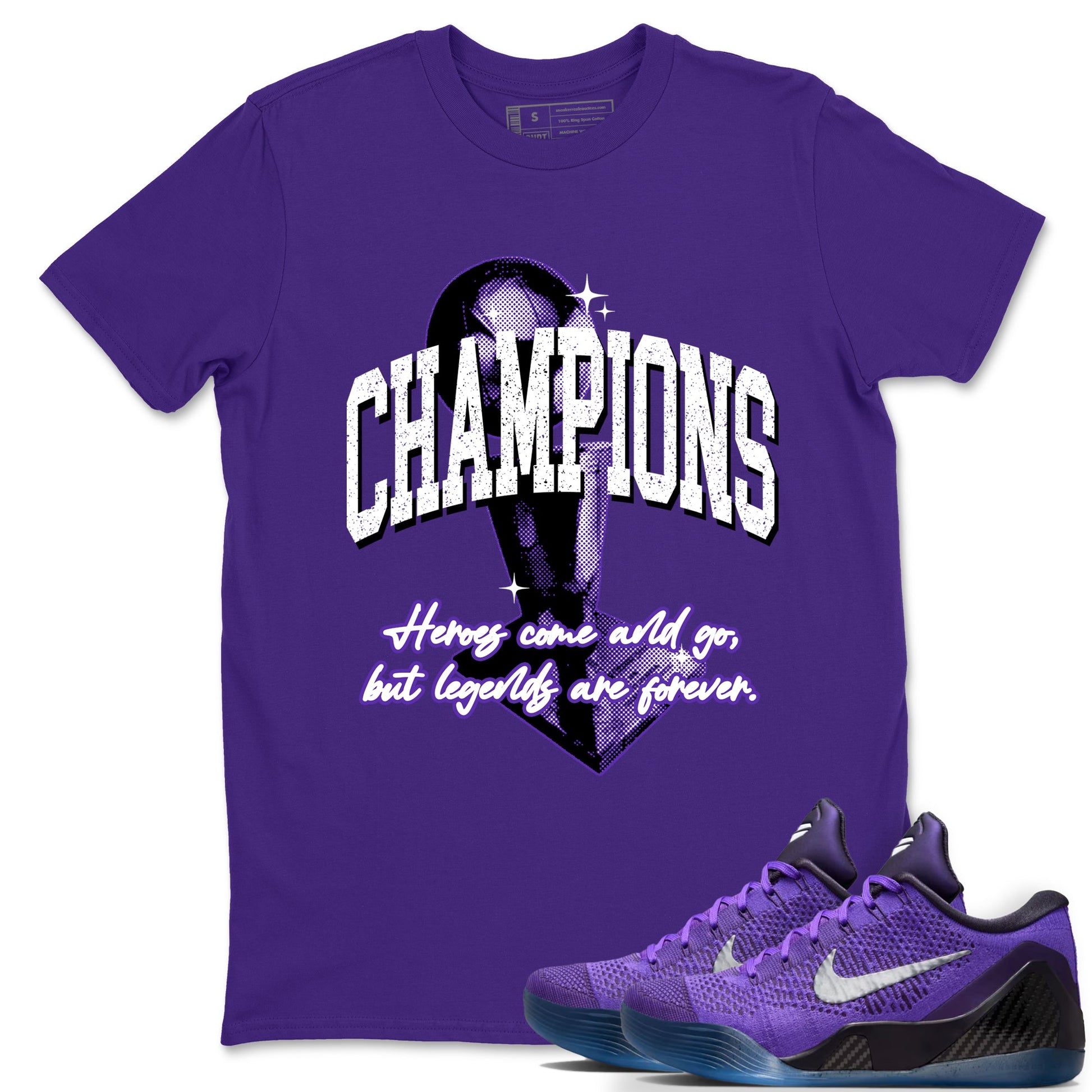 Sneaker Threads – Sneaker Tees To Match Nike KB 9 Hyper Grape – Champions Trophy Graphic Tee Purple 1. Perfect for Jordan releases 2025 colorways. Perfect for purple basketball sneaker releases and legacy-inspired colorways for 2025 hoopers.