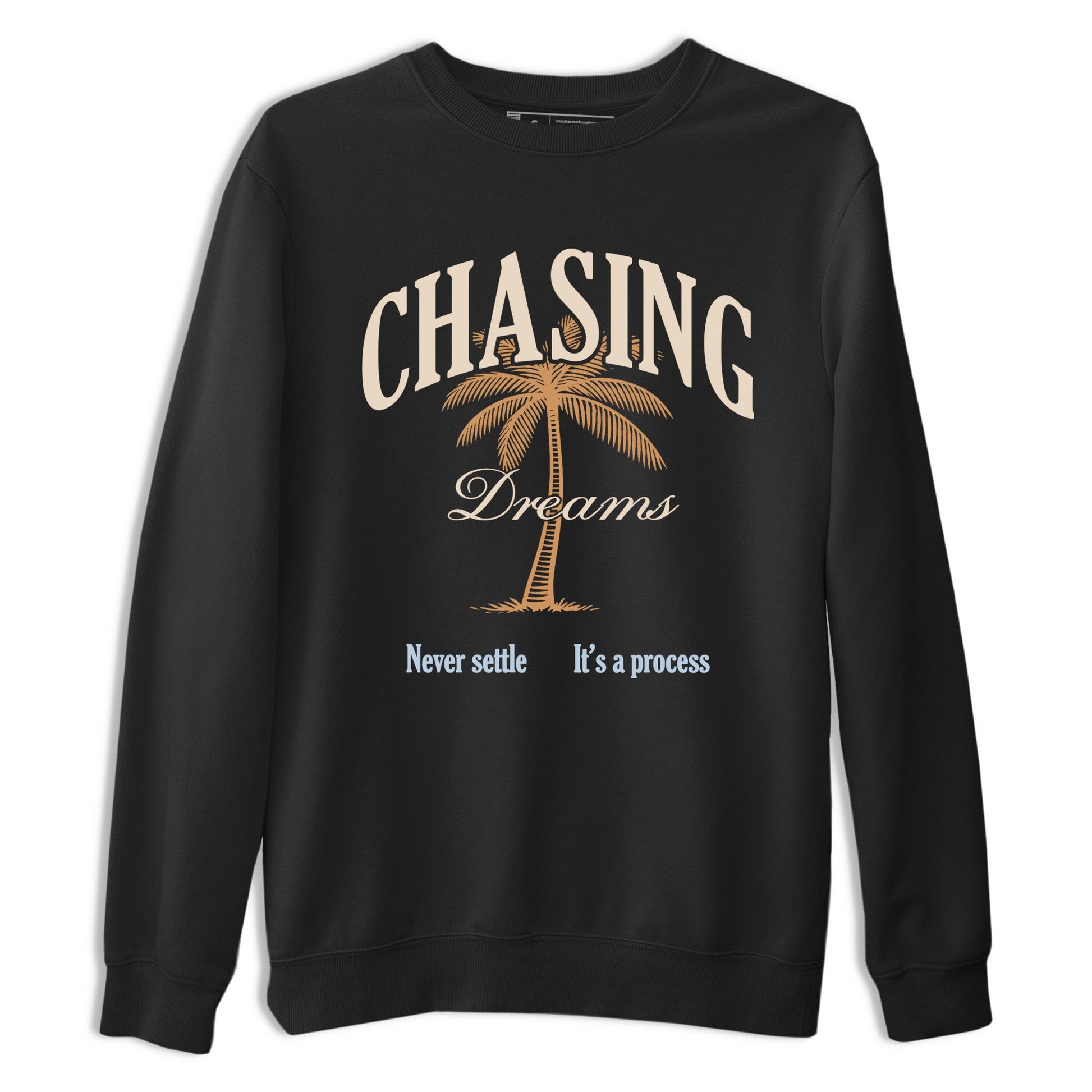 Sneaker match tees – Sneaker Tees To Match Air Jordan 3 Champagne and Oysters Shoes – Chasing Dreams Tee Black 2