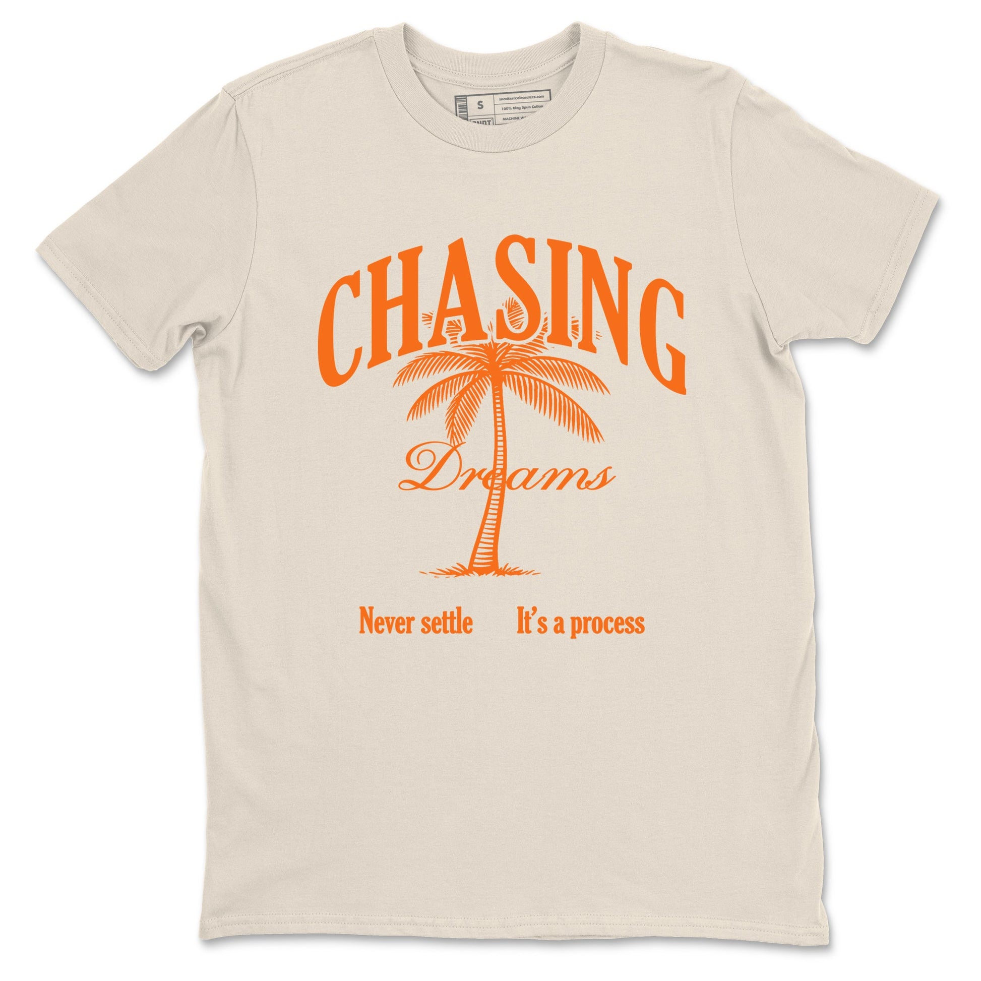Chasing Dreams sneaker match t-shirt styled to complete your fit with the Air Jordan 3 Starfish sneakers, shown in Natural 2.