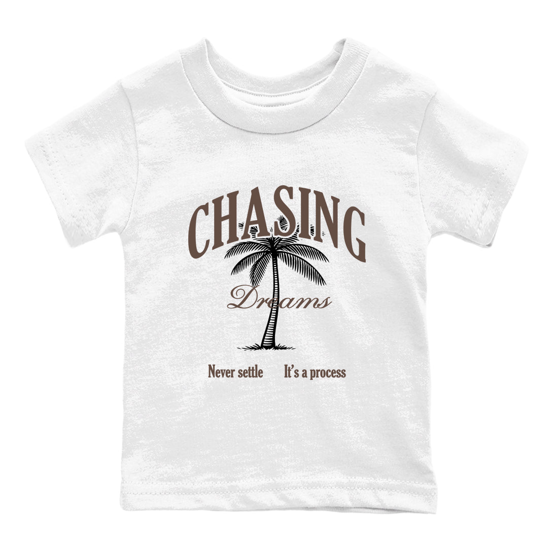 Sneaker match tees – Sneaker Tees To Match Air Jordan 4 Cave Stone Shoes – Chasing Dreams Kids T-Shirt White 2