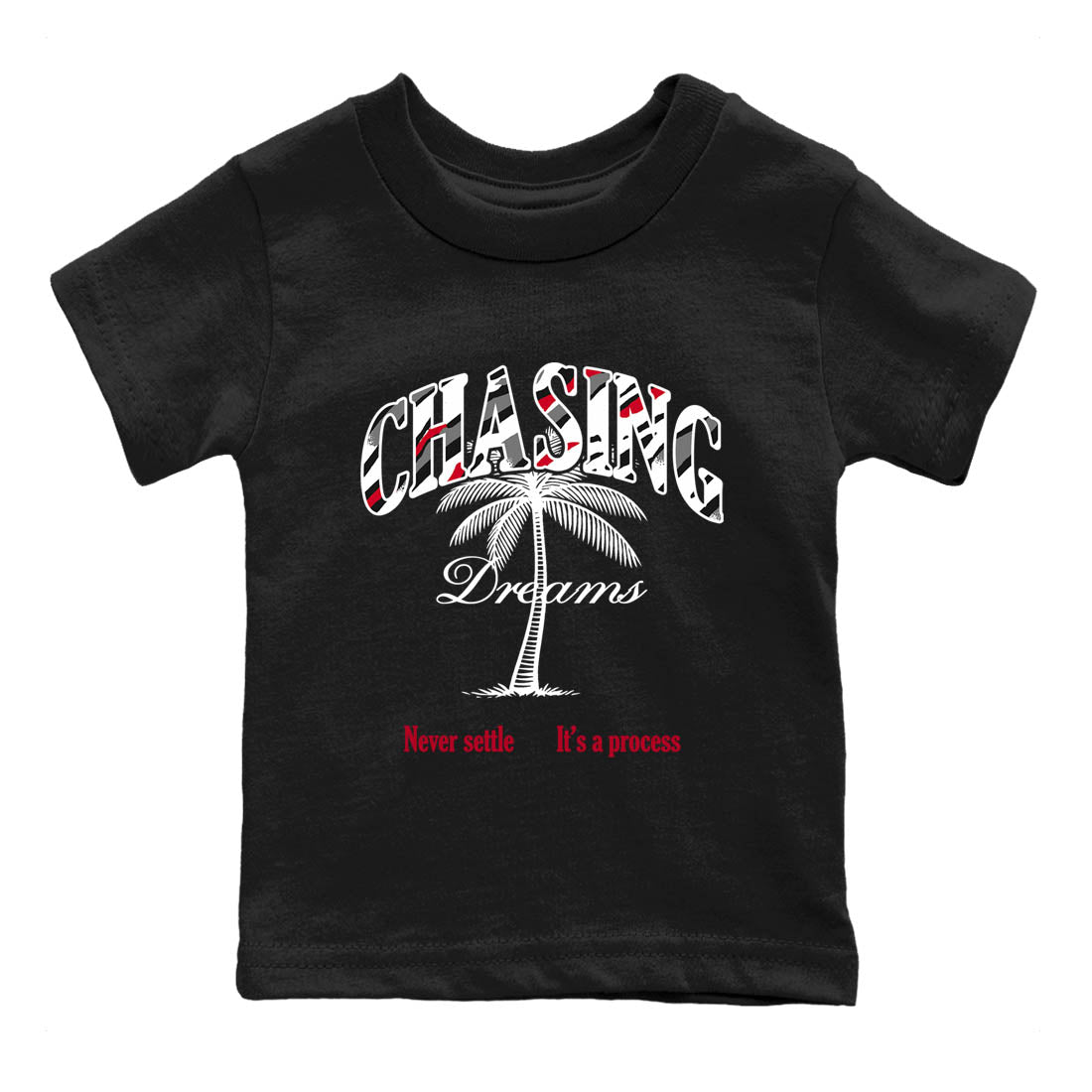 Sneaker Threads – Sneaker Tees To Match Air Jordan 8 Bunny – Chasing Dreams Youth Graphic Tee Black 2. Perfect for Jordan releases 2025 colorways.