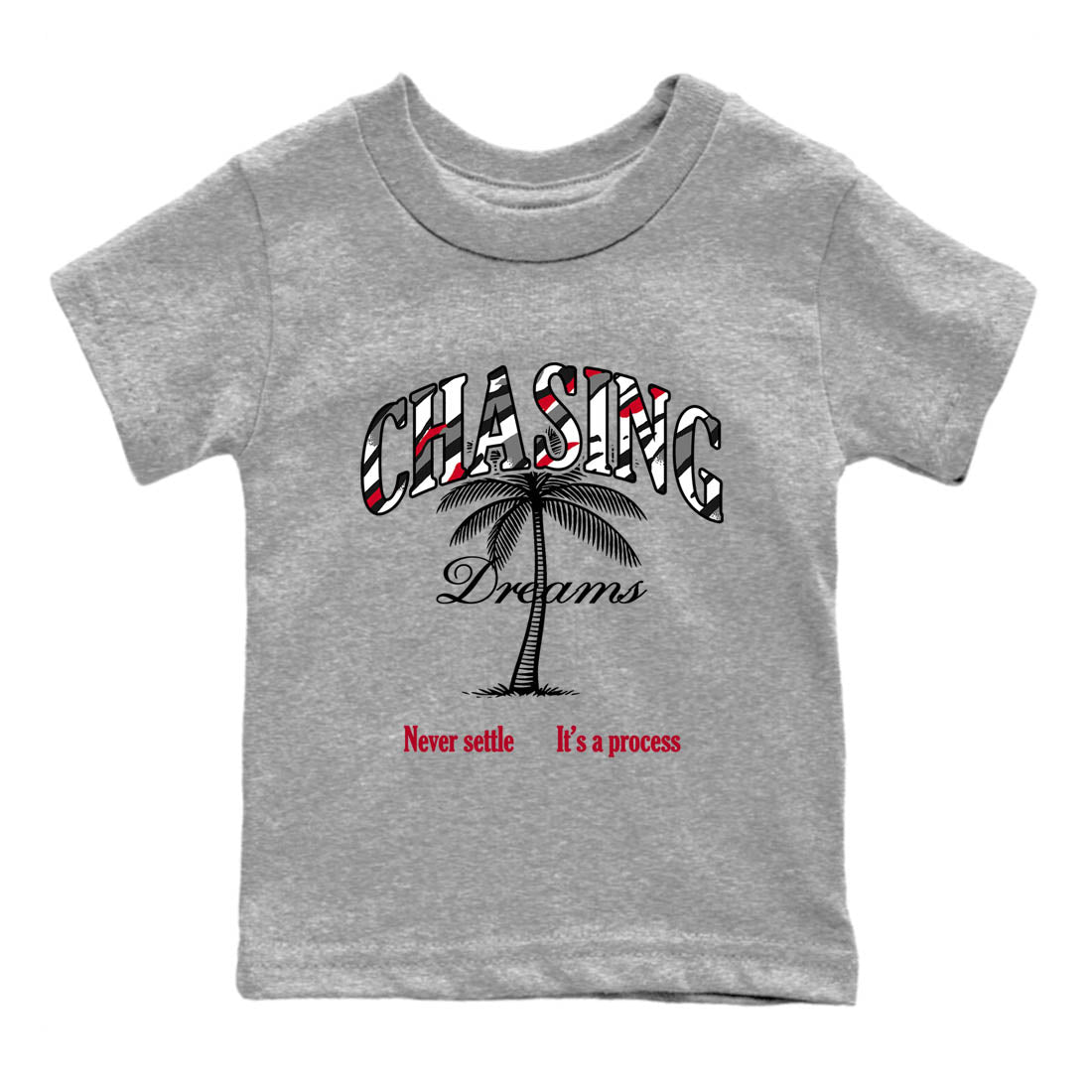 Sneaker Threads – Sneaker Tees To Match Air Jordan 8 Bunny – Chasing Dreams Youth Graphic Tee Heather Grey 2. Perfect for Jordan releases 2025 colorways.