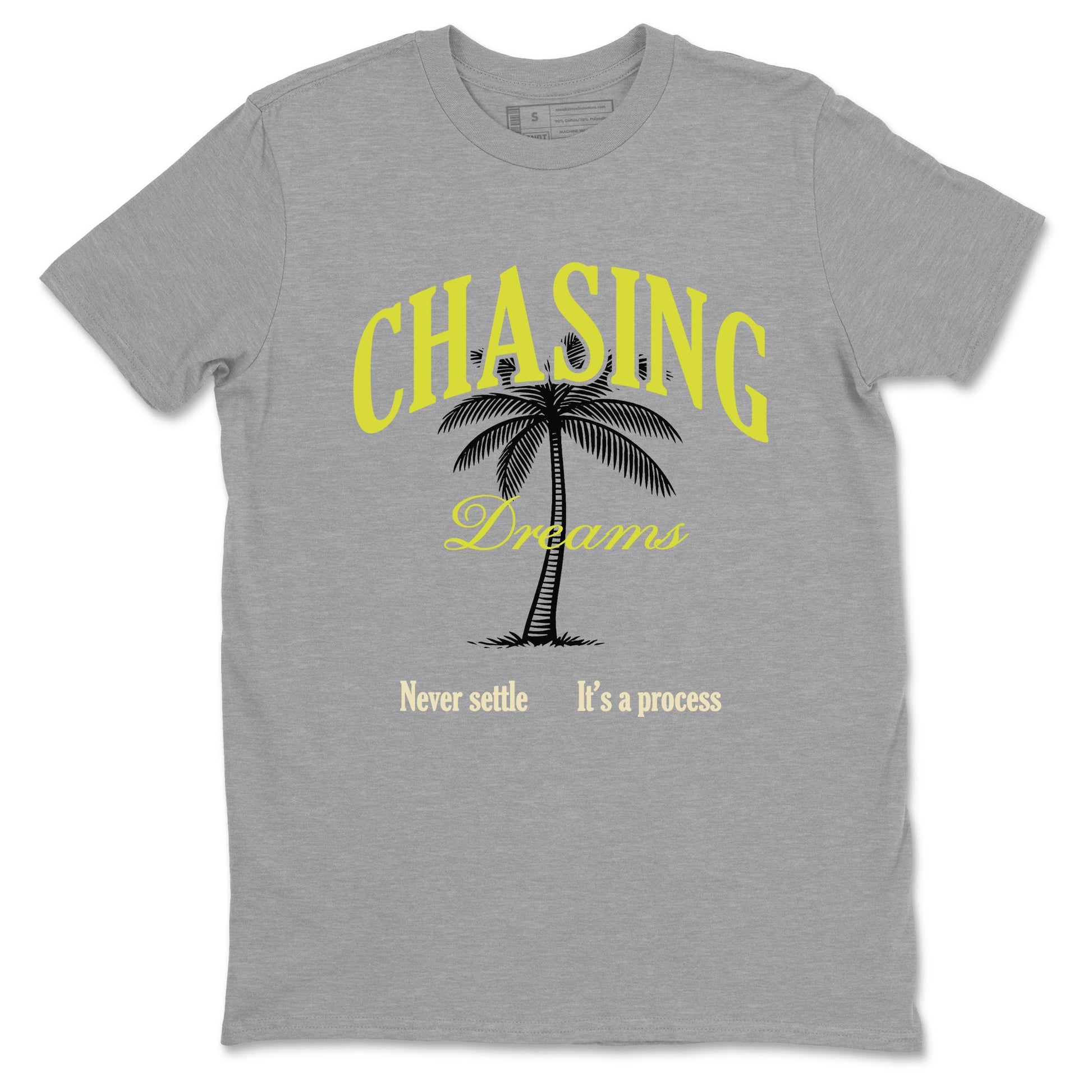 Chasing Dreams sneaker match t-shirt styled to complete your fit with the Air Max 90 Cyber sneakers, shown in Heather Grey 2.