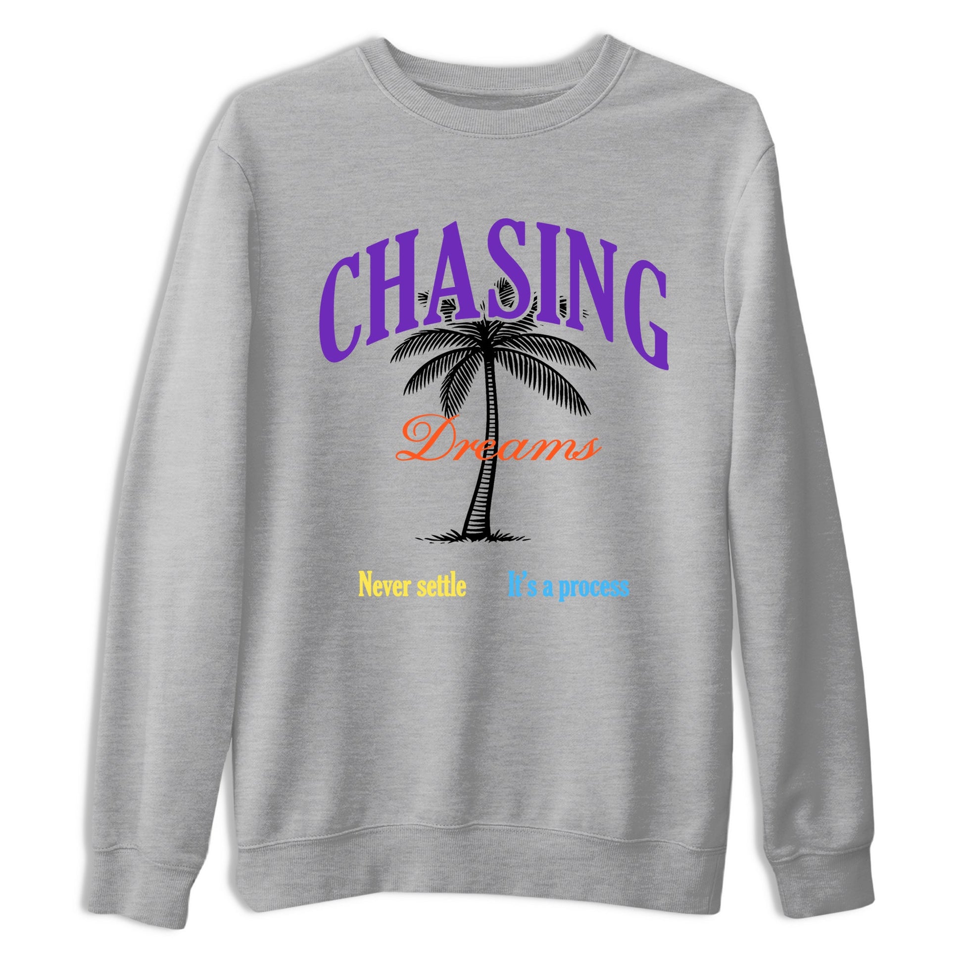 Sneaker Threads – Sneaker Tees To Match New Balance 9060 Prism Purple – Chasing Dreams Graphic Tee Heather Grey 2. Perfect for Jordan releases 2025 colorways.