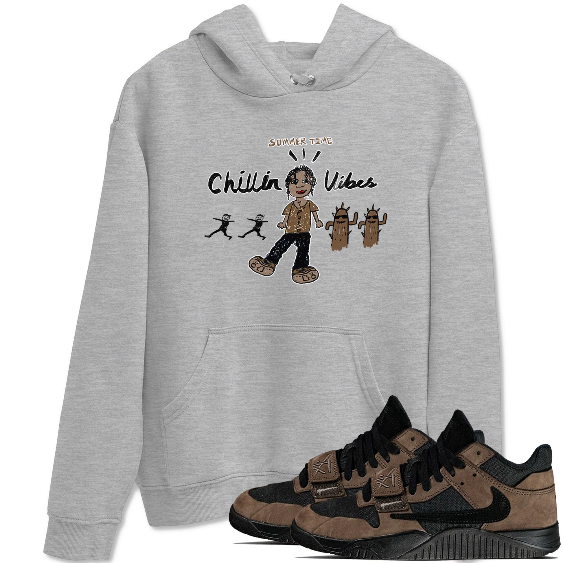 Jordan Jumpman Jack Travis Scott Dark Mocha shirts to match jordans Chillin Vibes sneaker match tees Jordan Jumpman Jack Travis Scott Dark Mocha SNRT Sneaker Release Tees unisex cotton Heather Grey 1 crew neck shirts