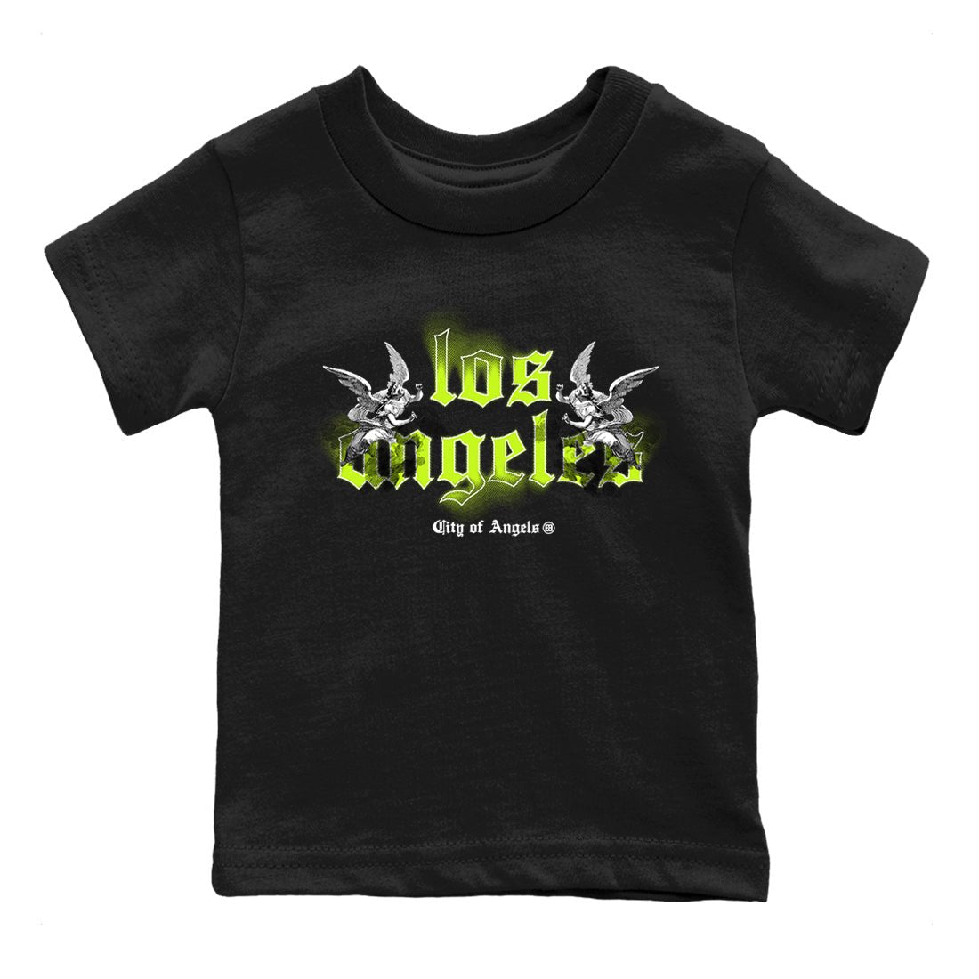 AF 1 Volt shirts to match jordans City Of Angeles sneaker match tees Air Force 1 Low Dance Volt match shoes to clothes SNRT Sneaker Tees Youth Baby Black 2 tee