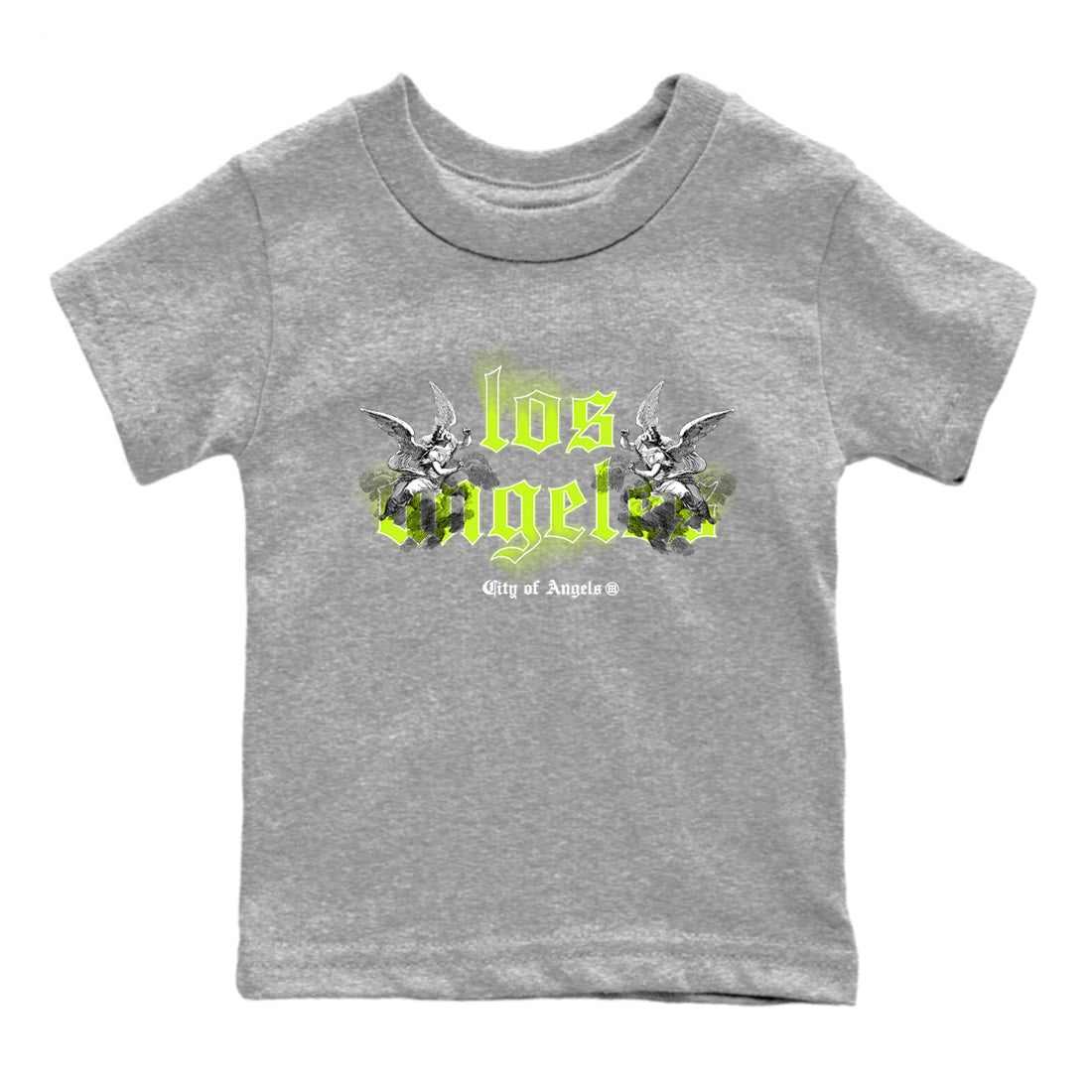 AF 1 Volt shirts to match jordans City Of Angeles sneaker match tees Air Force 1 Low Dance Volt match shoes to clothes SNRT Sneaker Tees Youth Baby Heather Grey 2 tee