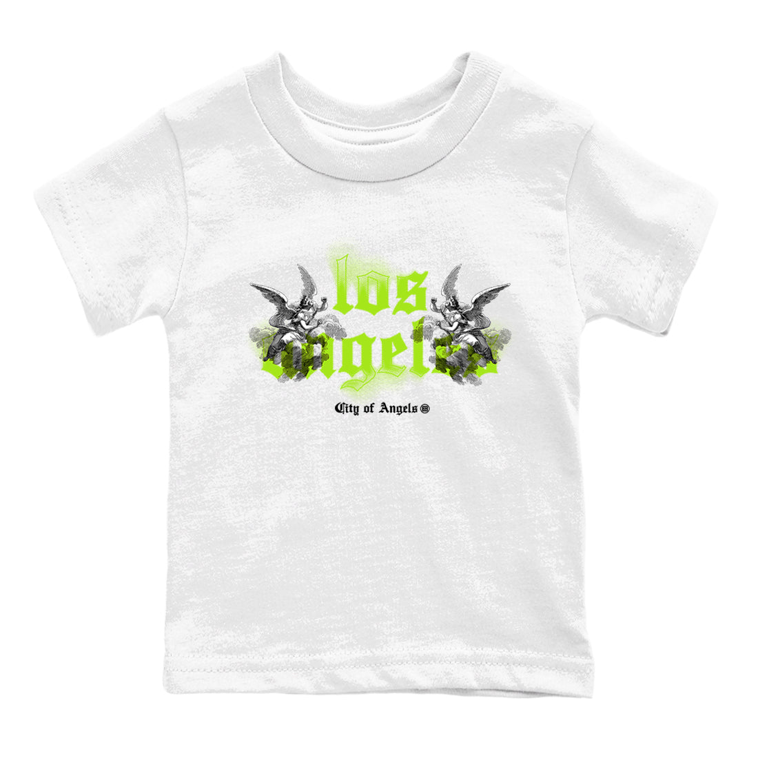AF 1 Volt shirts to match jordans City Of Angeles sneaker match tees Air Force 1 Low Dance Volt match shoes to clothes SNRT Sneaker Tees Youth Baby White 2 tee