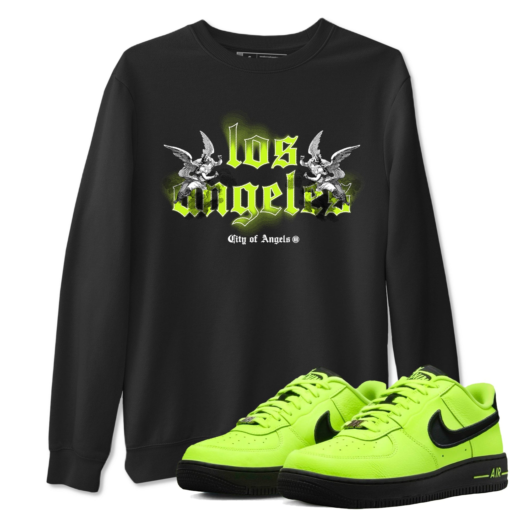 AF 1 Volt shirts to match jordans City Of Angeles sneaker match tees Air Force 1 Low Dance Volt match shoes to clothes SNRT Sneaker Tees unisex cotton Black 1 shirts
