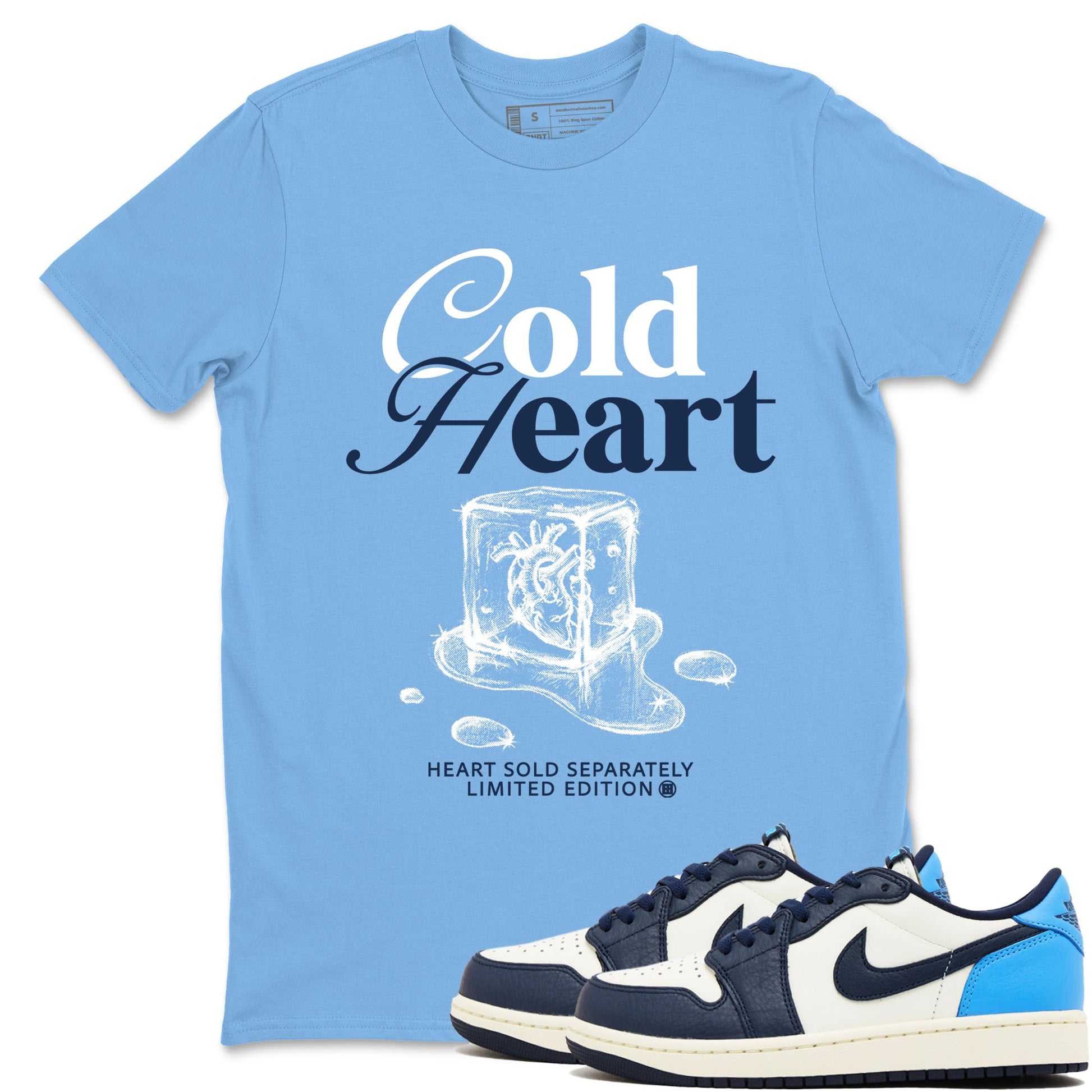 1s Obsidian shirts to match jordans Cold Heart shirts to match Jordans AJ1 Retro Low OG Obsidian match shoes to clothes SNRT Sneaker Tees unisex cotton Carolina Blue 1 shirts