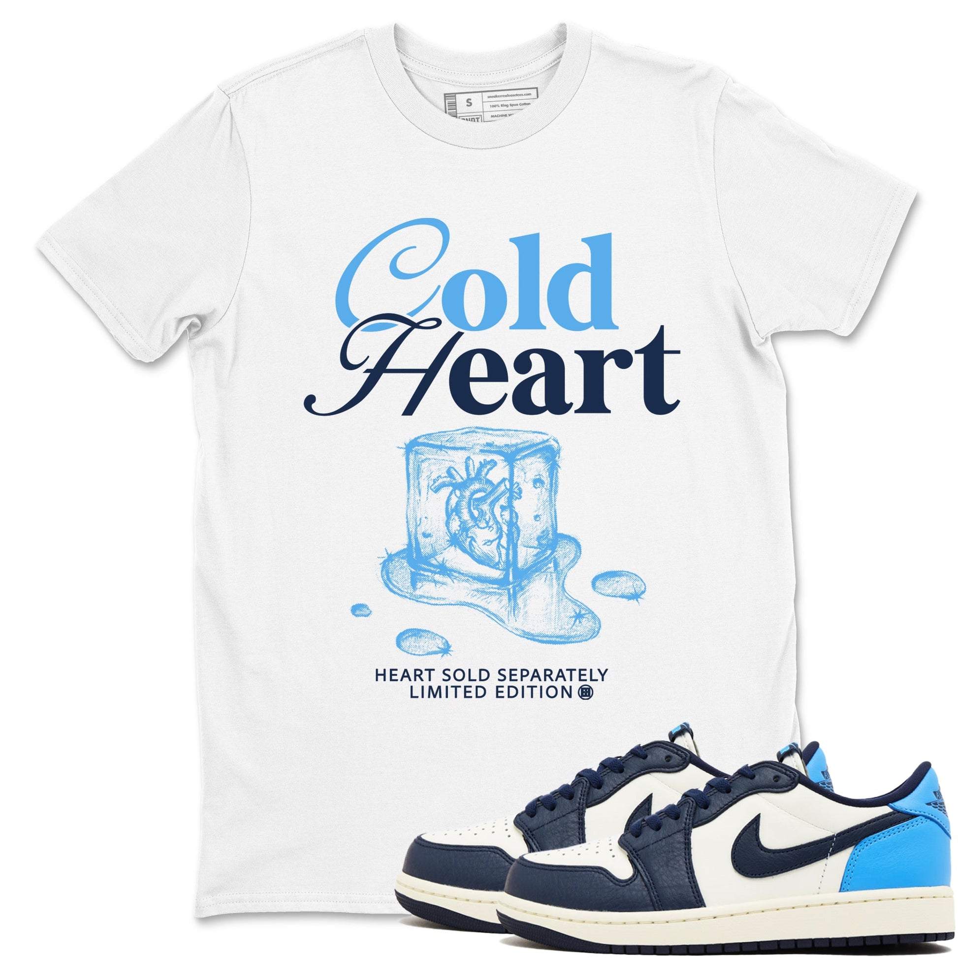 1s Obsidian shirts to match jordans Cold Heart shirts to match Jordans AJ1 Retro Low OG Obsidian match shoes to clothes SNRT Sneaker Tees unisex cotton White 1 shirts