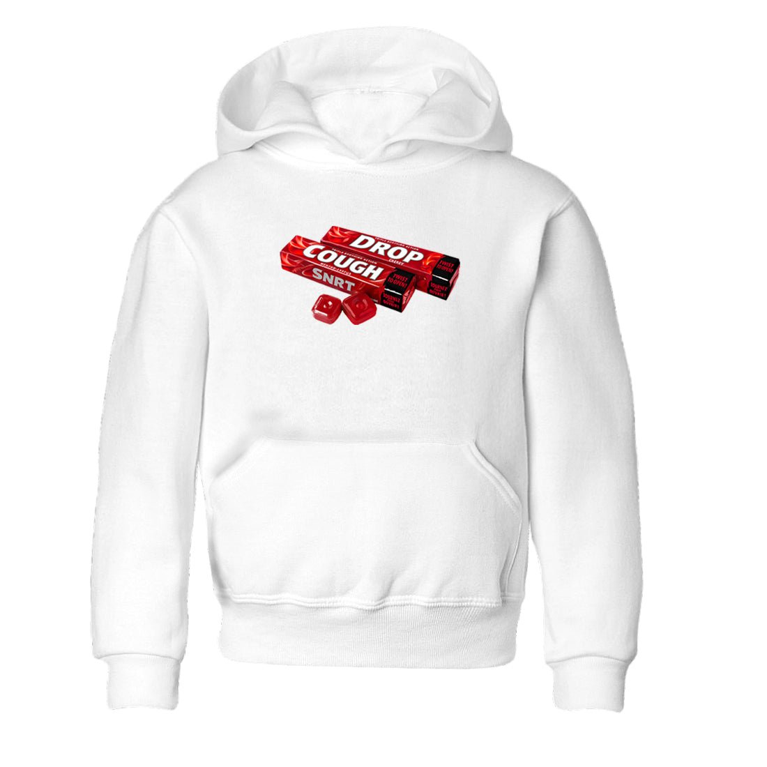 Sneaker match tees – Sneaker Tees To Match Air Foamposite Cough Drop Shoes – Cough Drop Kids T-Shirt White 2