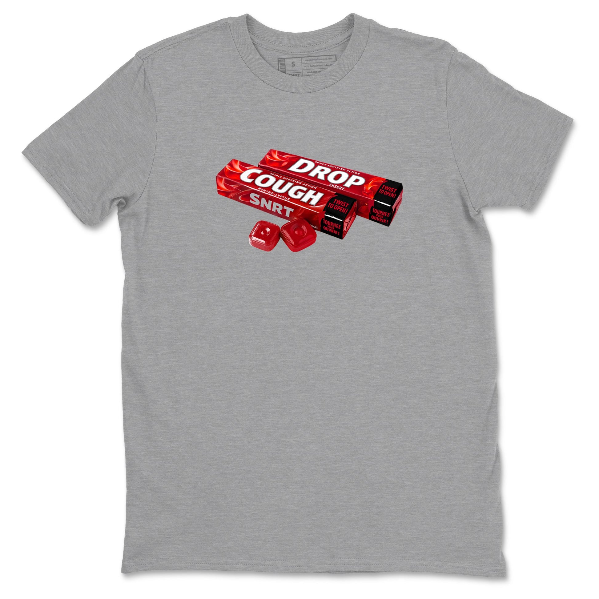 Sneaker match tees – Sneaker Tees To Match Air Foamposite Cough Drop Shoes – Cough Drop Tee Heather Grey 2
