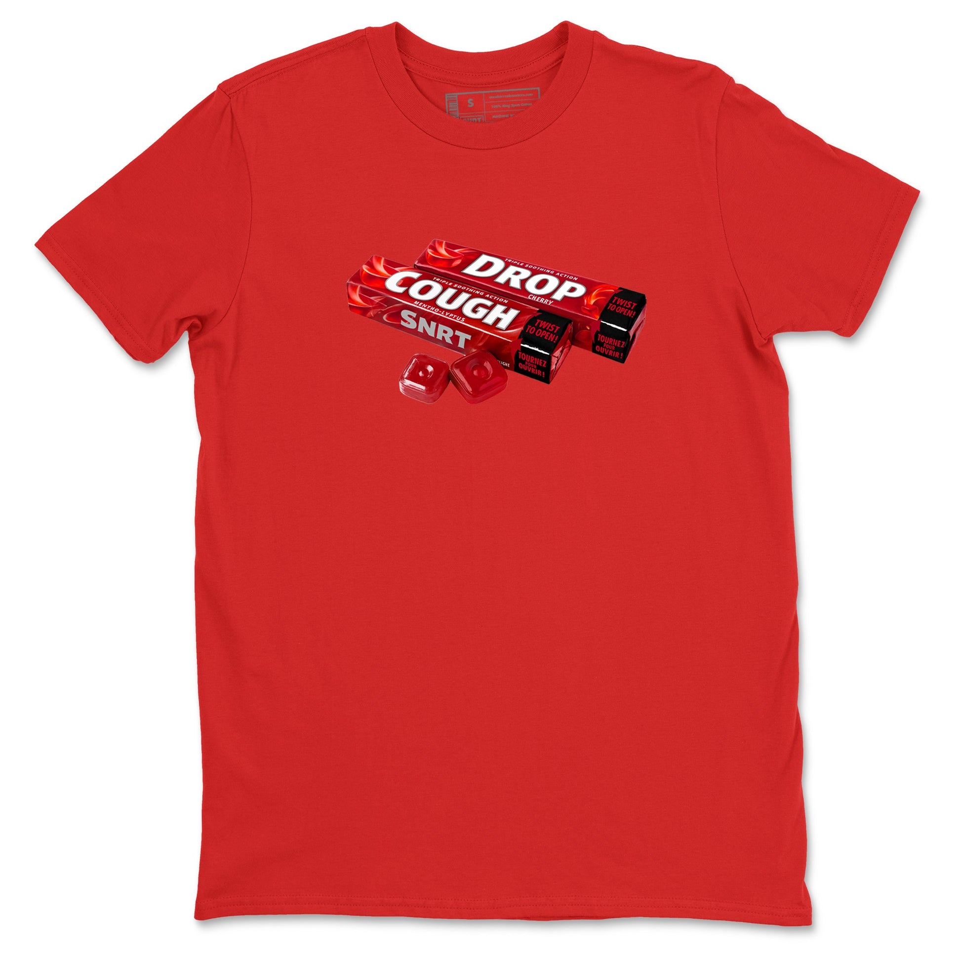 Sneaker match tees – Sneaker Tees To Match Air Foamposite Cough Drop Shoes – Cough Drop Tee Red 2
