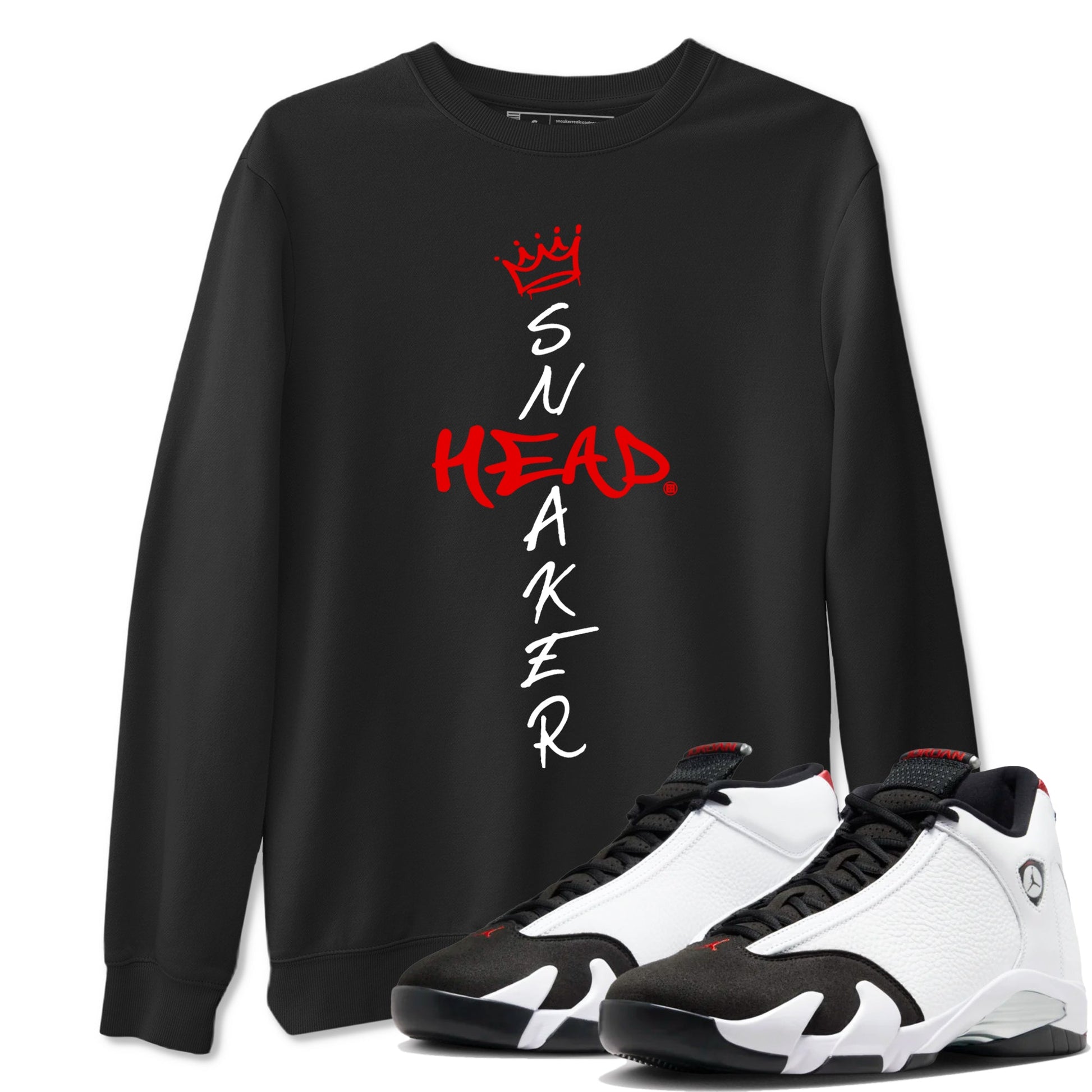 Air Jordan 14 Black Toe t shirts to match sneakers Cross Sneakerhead sneaker match tees 14s Black Toe sneaker match tee SNRT Sneaker Tees unisex cotton Black 1 shirts