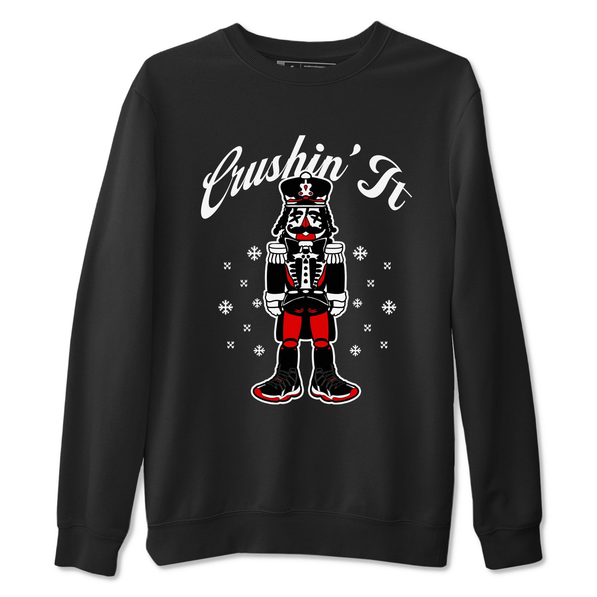 11s Bred Velvet shirts to match jordans Crushin' It sneaker match tees Air Jordan 11 Retro Bred Velvet match shoes to clothes SNRT Sneaker Tees unisex cotton Black 2 shirts