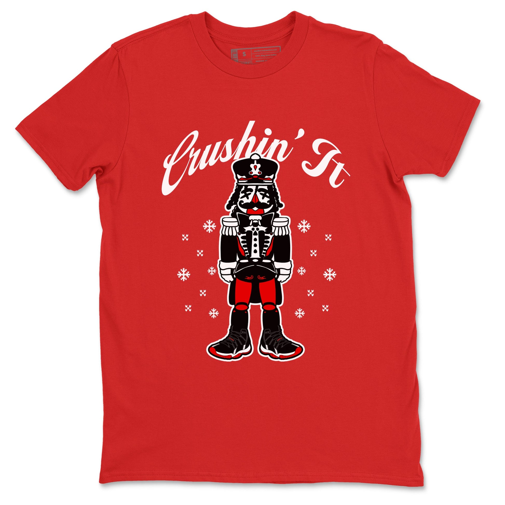 11s Bred Velvet shirts to match jordans Crushin' It sneaker match tees Air Jordan 11 Retro Bred Velvet match shoes to clothes SNRT Sneaker Tees unisex cotton Red 2 shirts