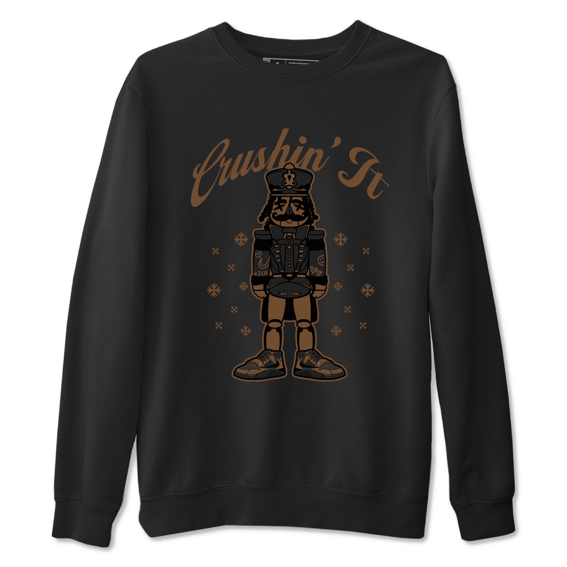 Jordan Jumpman Jack TR Travis Scott Dark Mocha shirts to match jordans Crushin' It sneaker match tees Jordan Jumpman Jack Travis Scott Dark Mocha match shoes to clothes SNRT Sneaker Tees unisex cotton Black 2 shirts