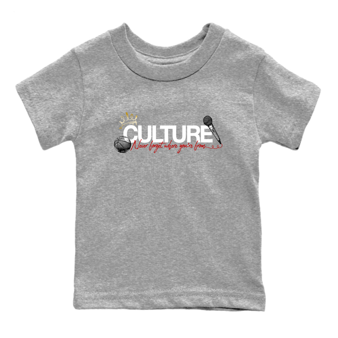Sneaker match tees – Sneaker Tees To Match Air Jordan 12 Taxi Shoes – Culture Kids T-Shirt Heather Grey 2