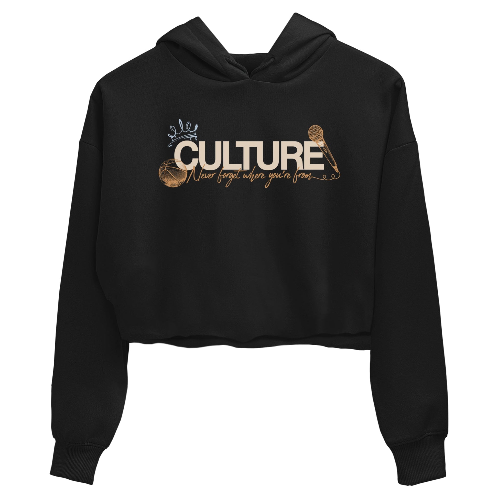 Sneaker match tees – Sneaker Tees To Match Air Jordan 3 Champagne and Oysters Shoes – Culture Crop T-Shirt Black 2