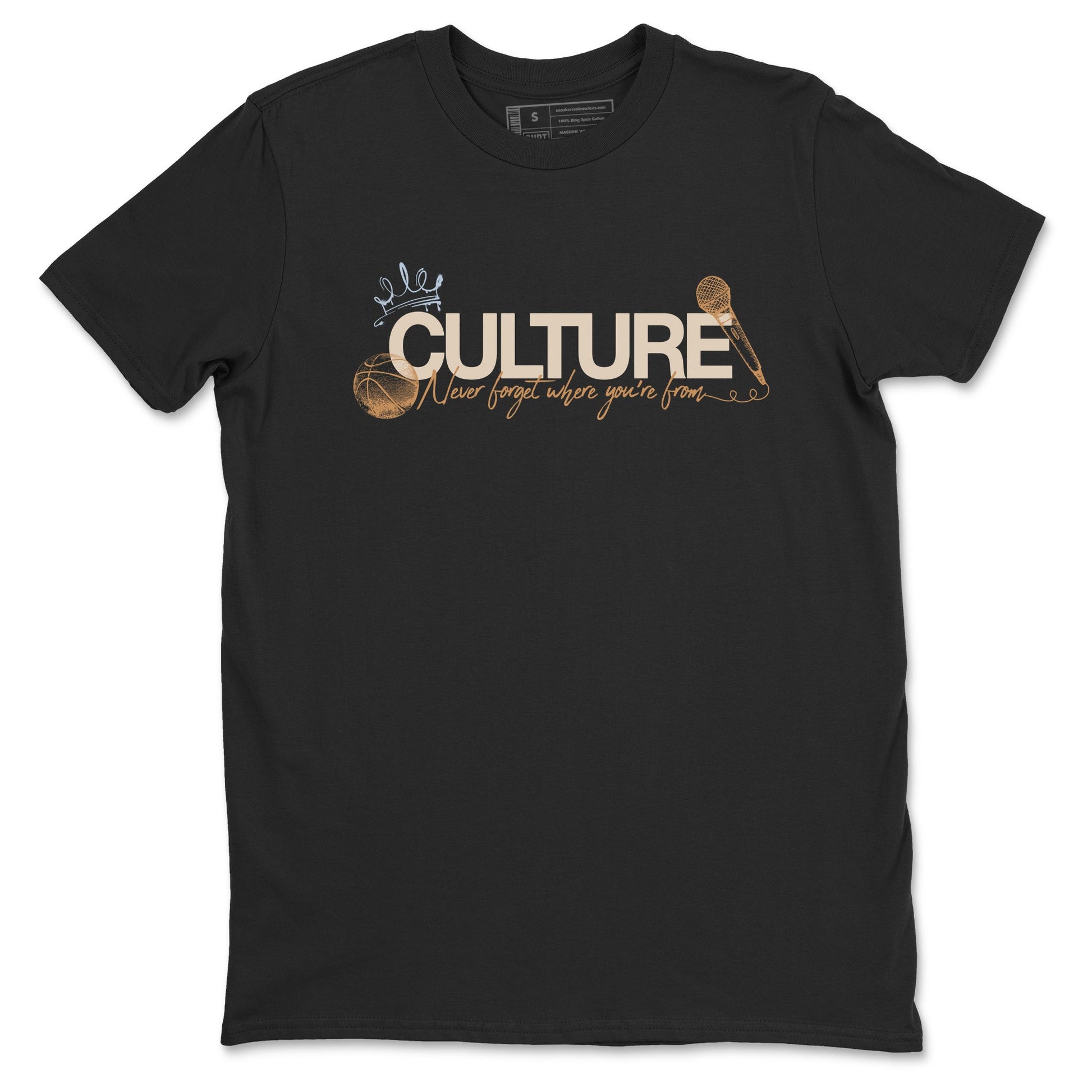 Sneaker match tees – Sneaker Tees To Match Air Jordan 3 Champagne and Oysters Shoes – Culture Tee Black 2