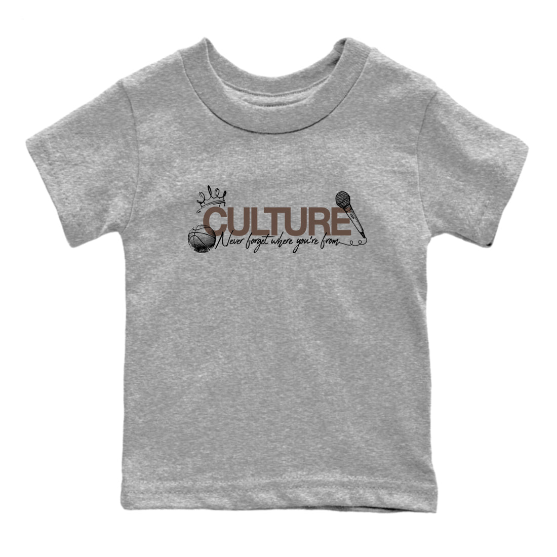 Sneaker match tees – Sneaker Tees To Match Air Jordan 4 Cave Stone Shoes – Culture Kids T-Shirt Heather Grey 2