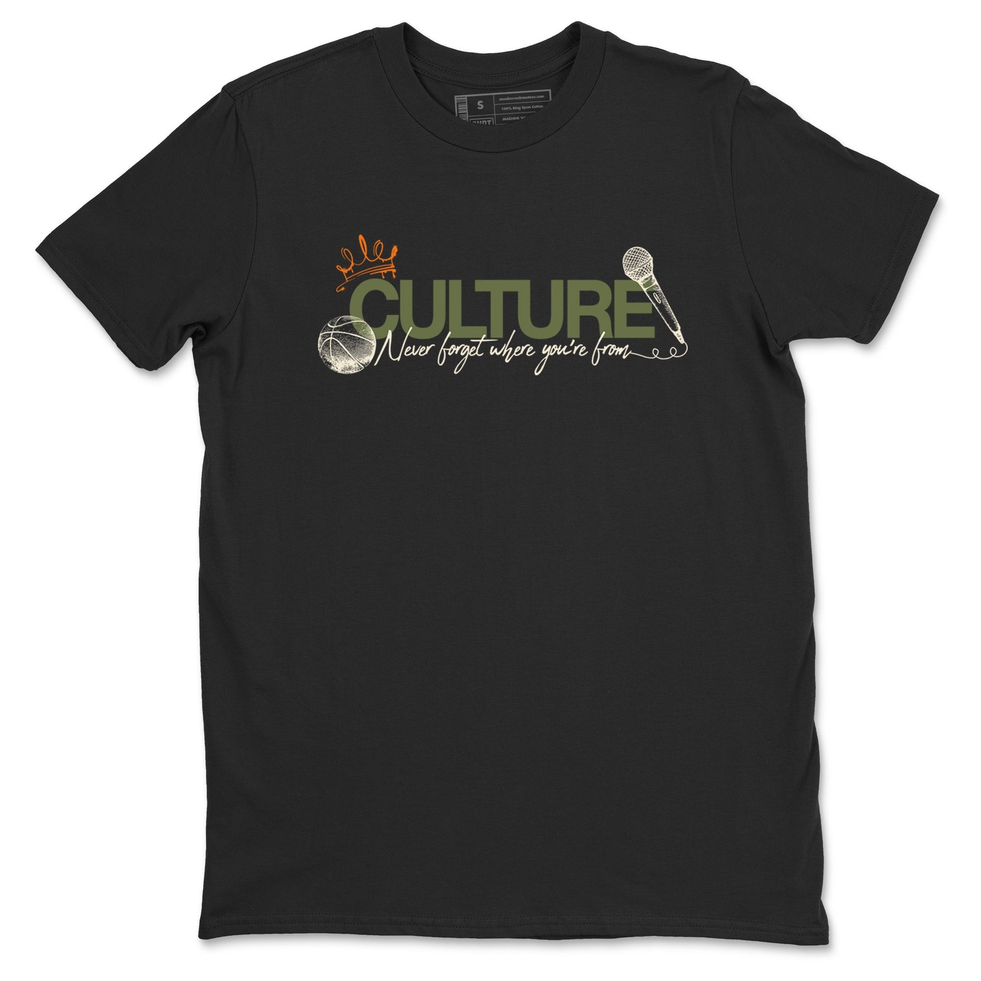 Sneaker match tees – Sneaker Tees To Match Undefeated inspired colorways Air Jordan 4 OG Olive Shoes – Culture Tee Black 2