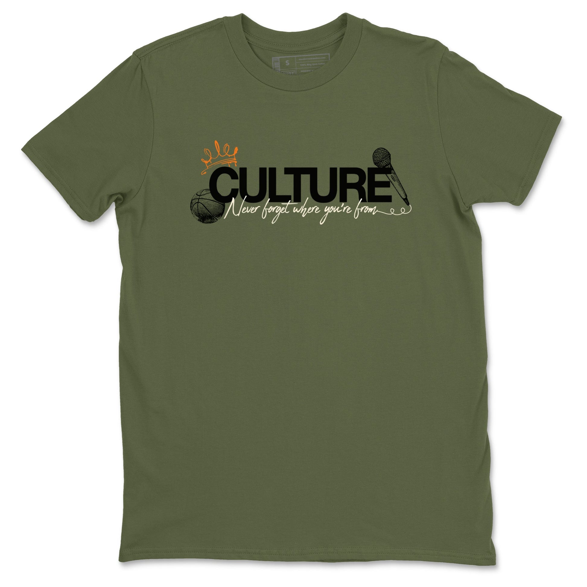 Sneaker match tees – Sneaker Tees To Match Undefeated inspired colorways Air Jordan 4 OG Olive Shoes – Culture Tee Military Green 2