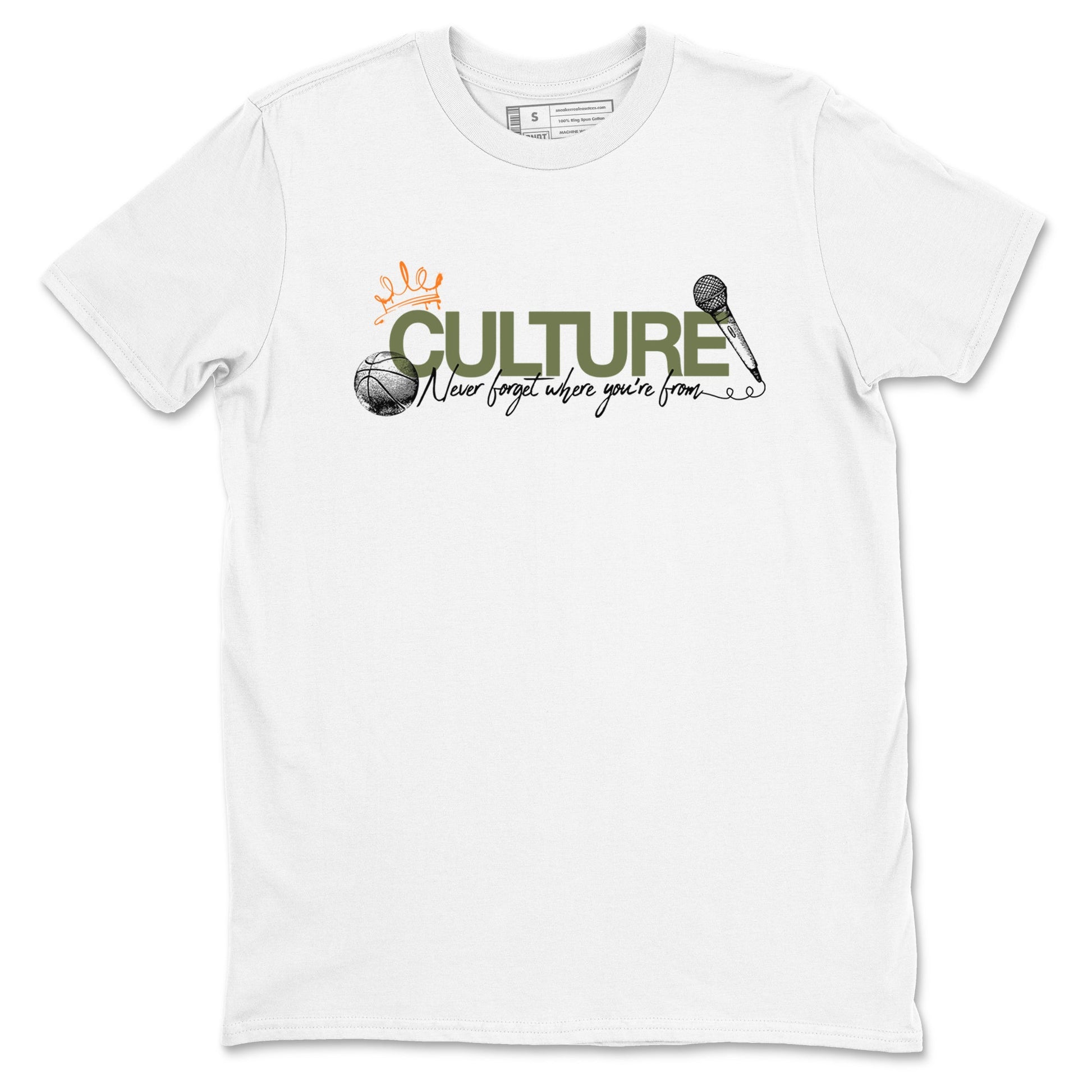 Sneaker match tees – Sneaker Tees To Match Undefeated inspired colorways Air Jordan 4 OG Olive Shoes – Culture Tee White 2