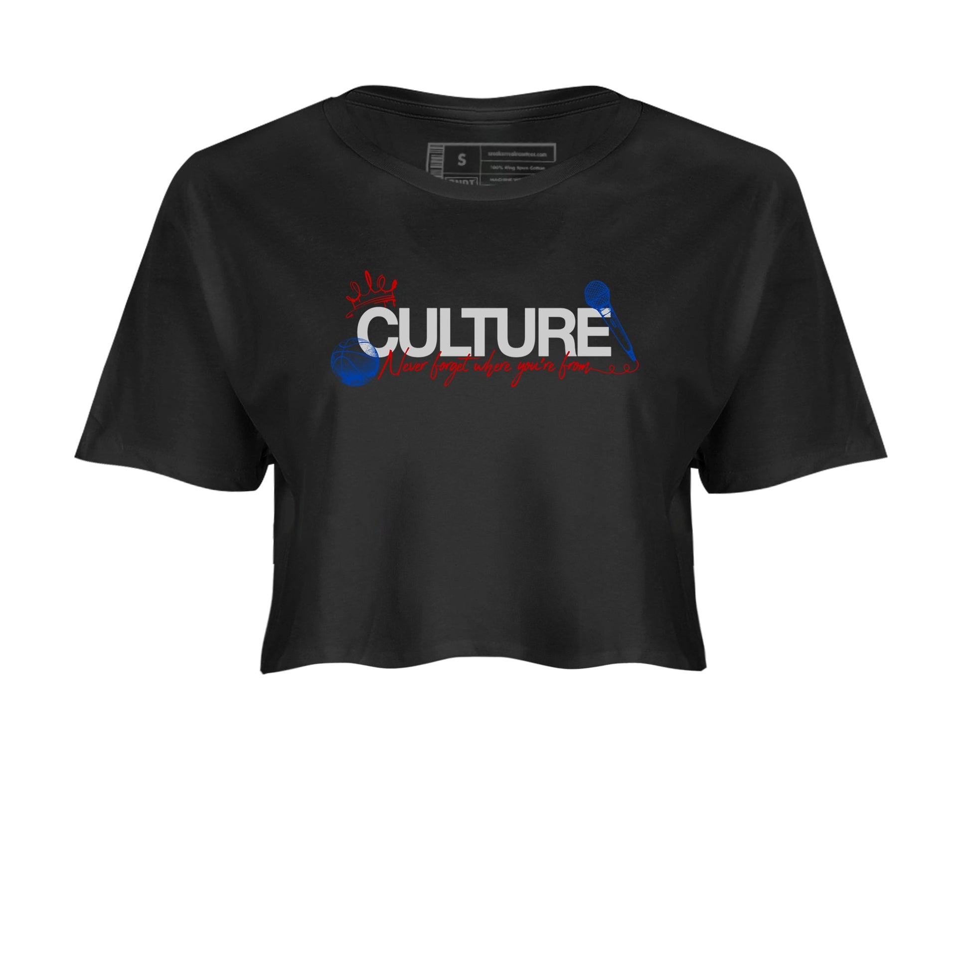 Sneaker match tees – Sneaker Tees To Match Air Jordan 4 Rare Air Shoes – Culture Crop T-Shirt Black 2