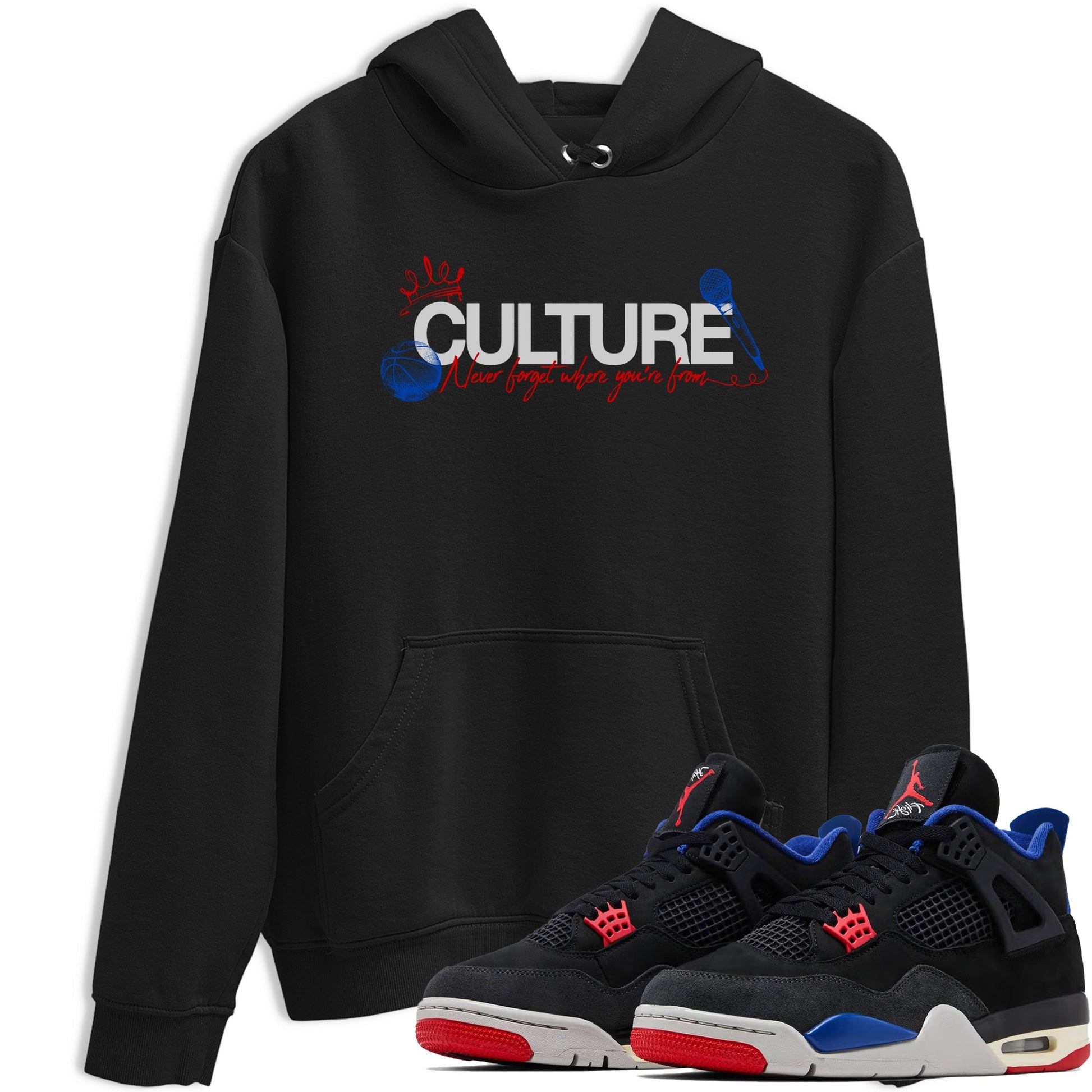 Sneaker match tees – Sneaker Tees To Match Air Jordan 4 Rare Air Shoes – Culture Tee Black 1